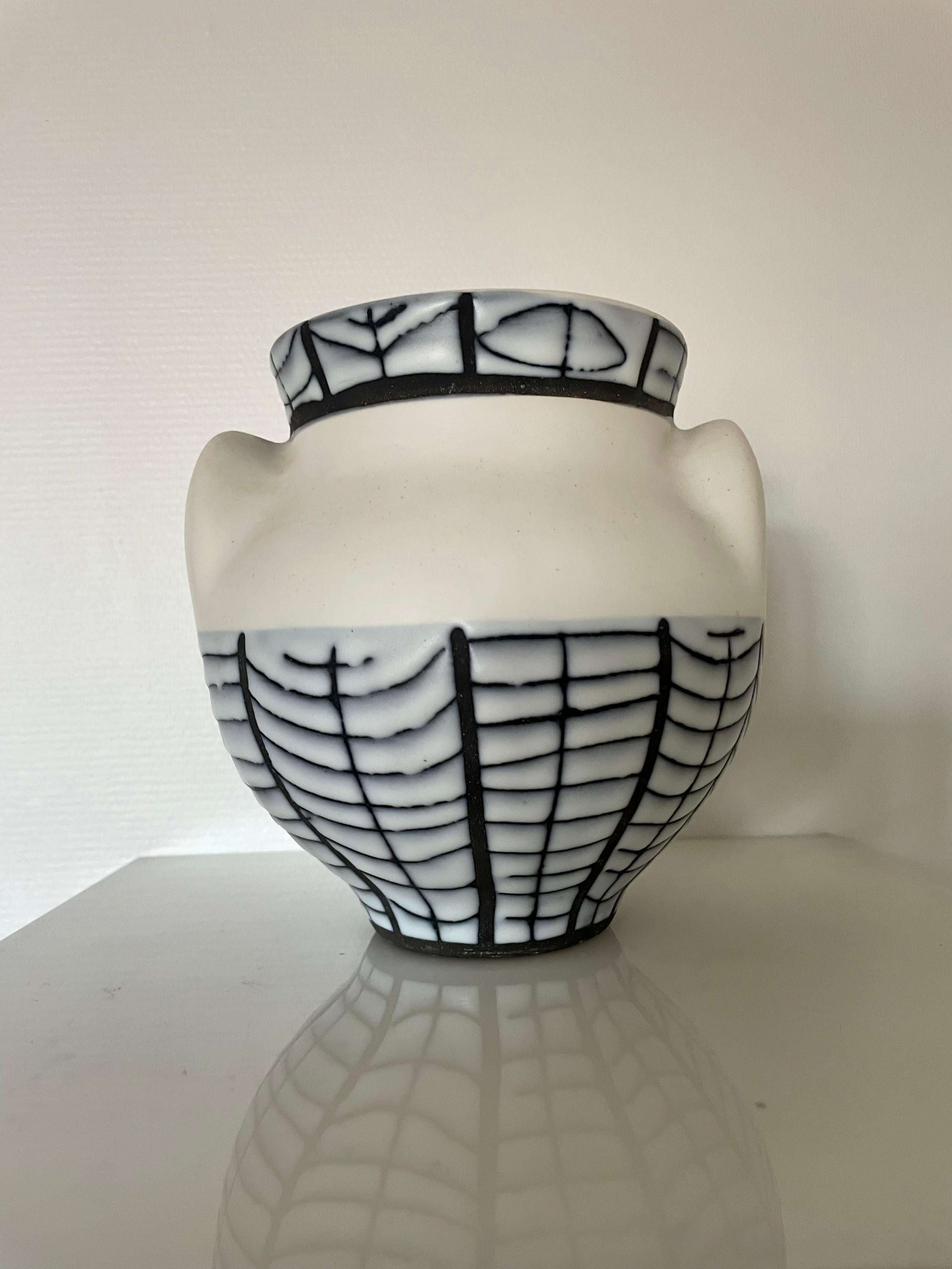 Ceramic Vase by Roger Capron For Sale 1