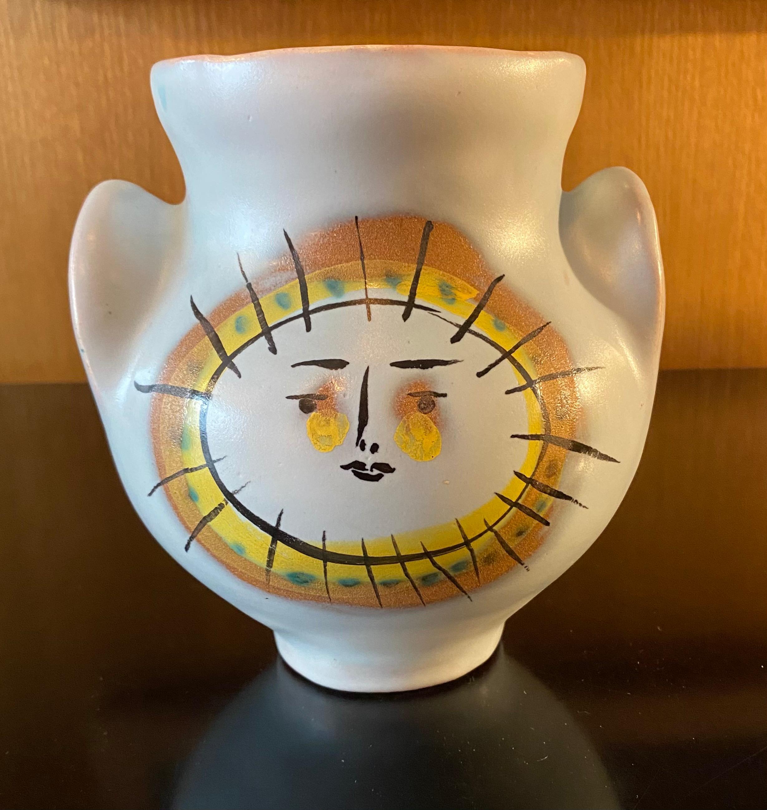 Ceramic vase by Roger Capron, France, 1960s.