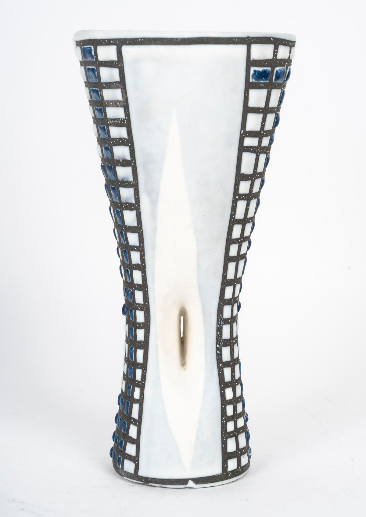 Mid-Century moderno Vaso in ceramica di Roger Capron a Vallauris, circa 1960. in vendita