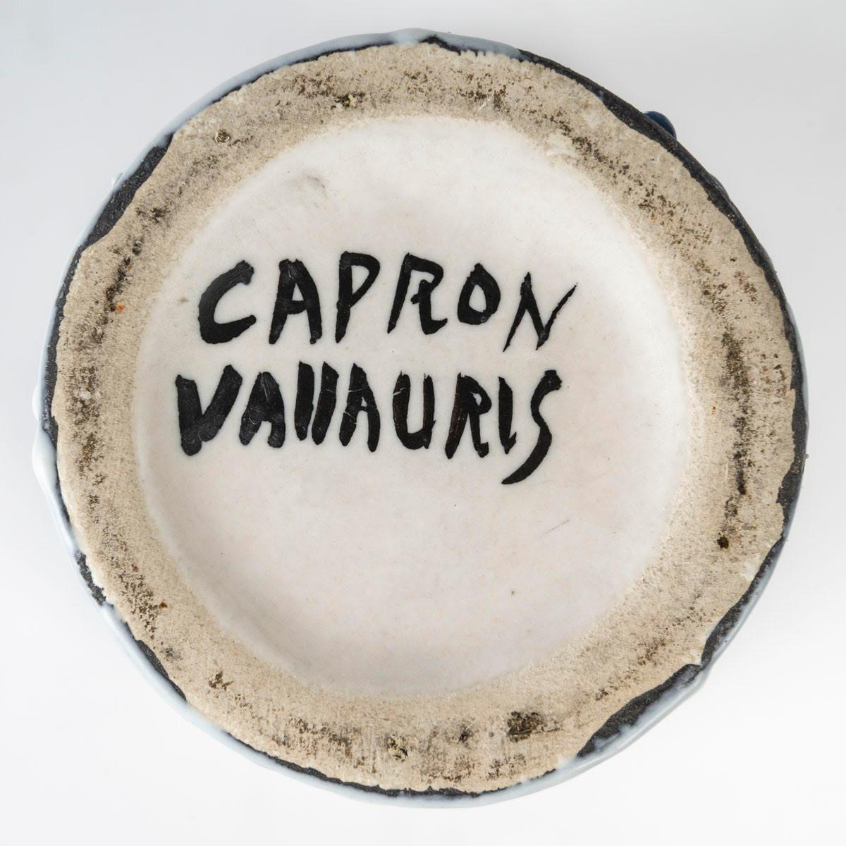 XX secolo Vaso in ceramica di Roger Capron a Vallauris, circa 1960. in vendita