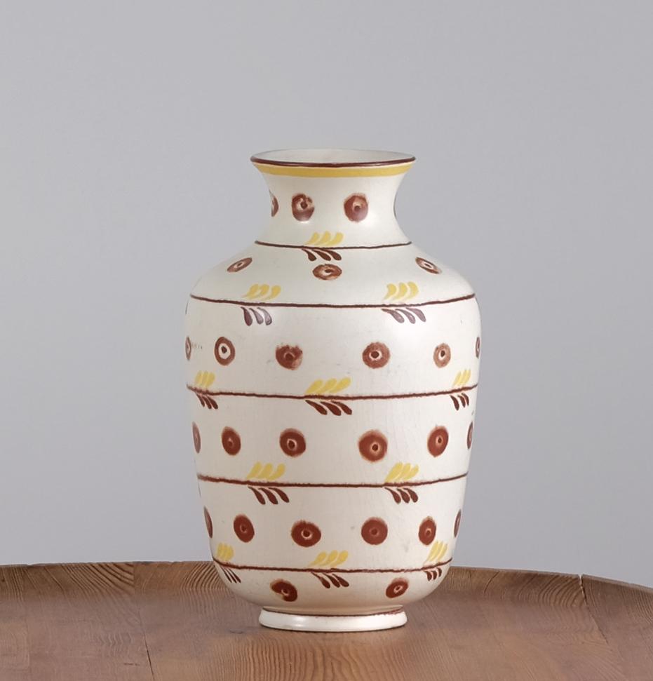 Céramique Vase en céramique de Rörstrand, Suède, années 1940 en vente