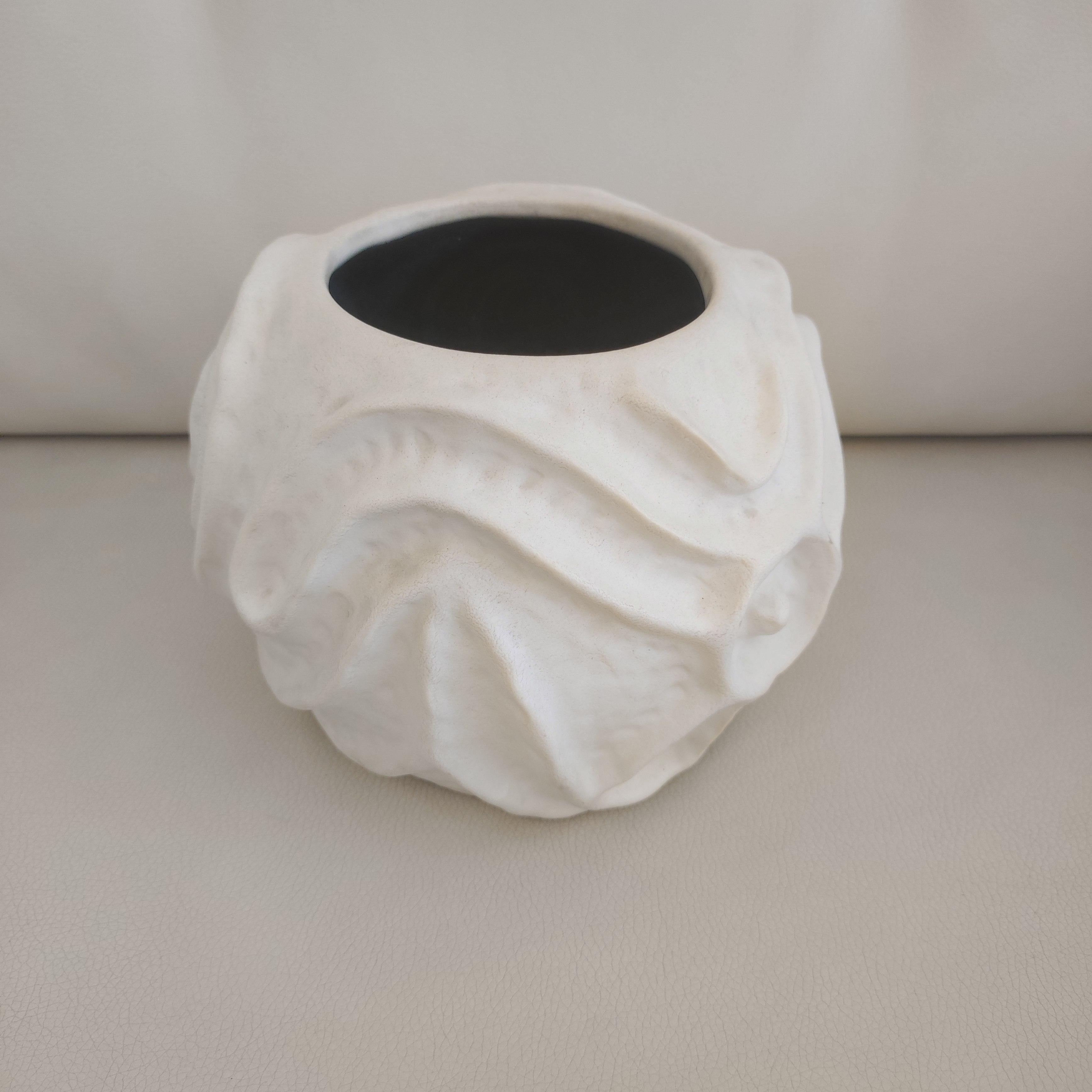 Modern Ceramic Vase by Santiago, Signed, circa 1990