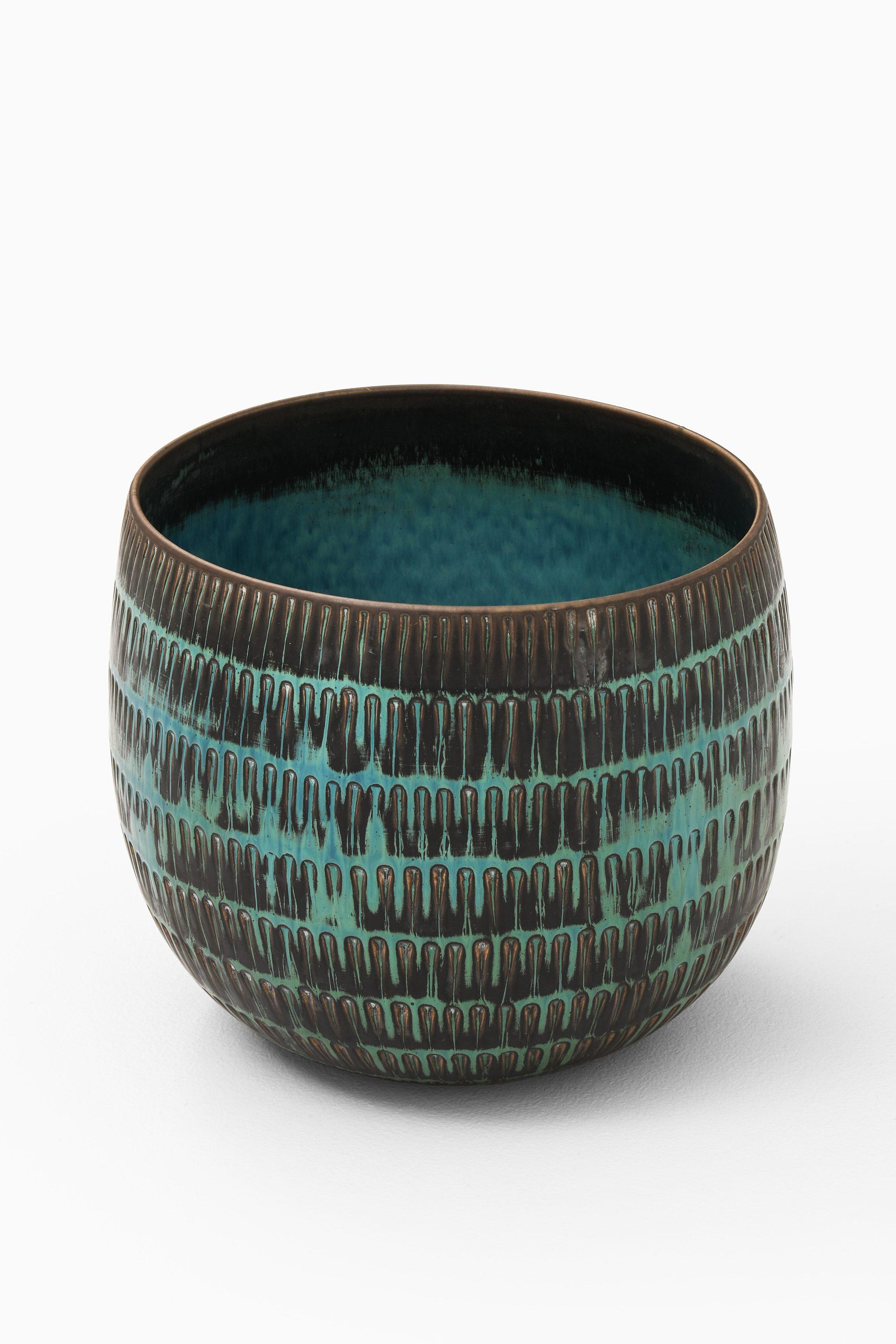 Scandinavo moderno Vaso in ceramica di Stig Lindberg, 1958-1959 in vendita