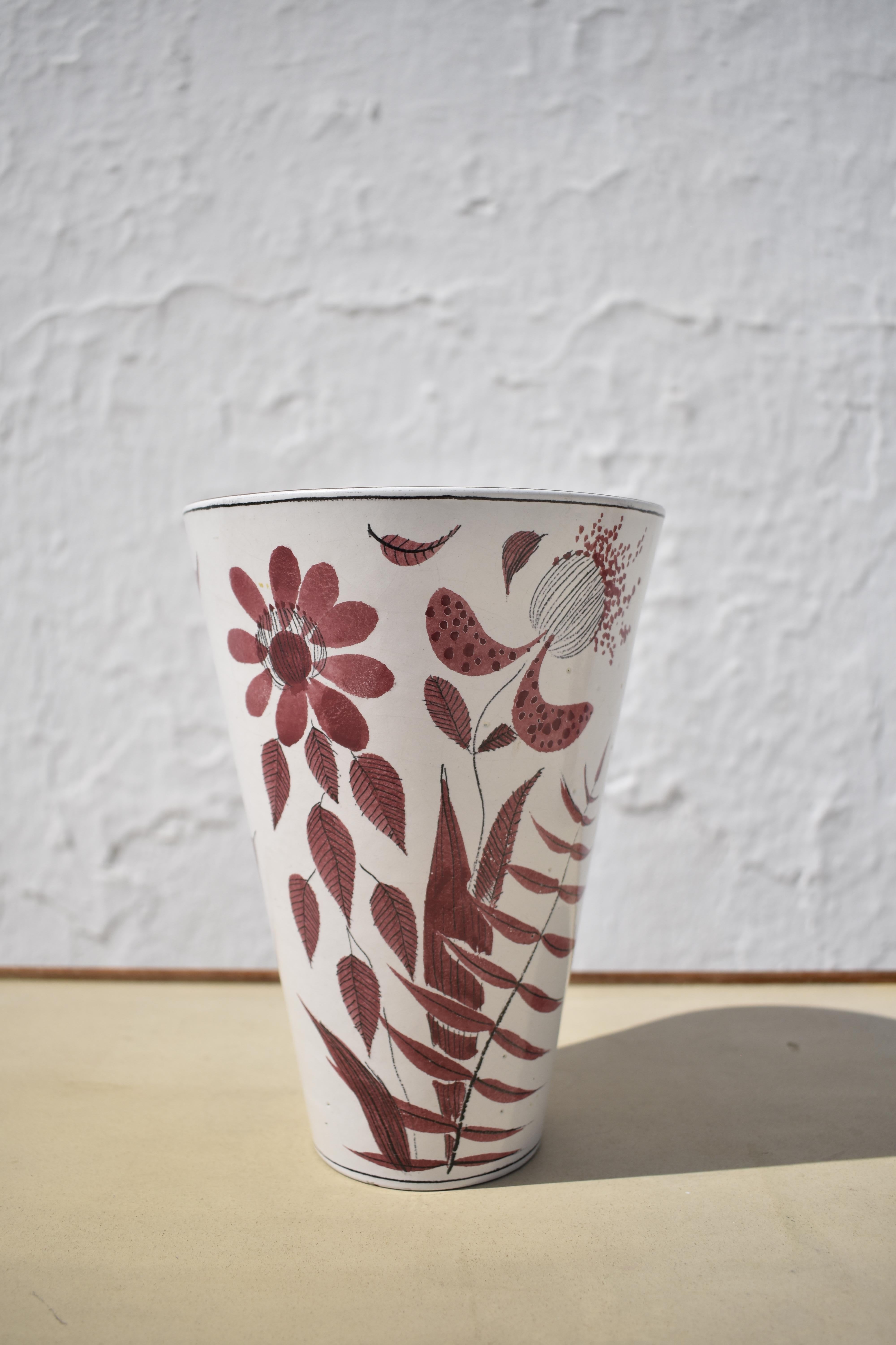 Scandinave moderne Vase en céramique de Stig Lindberg pour Gustavsberg en vente