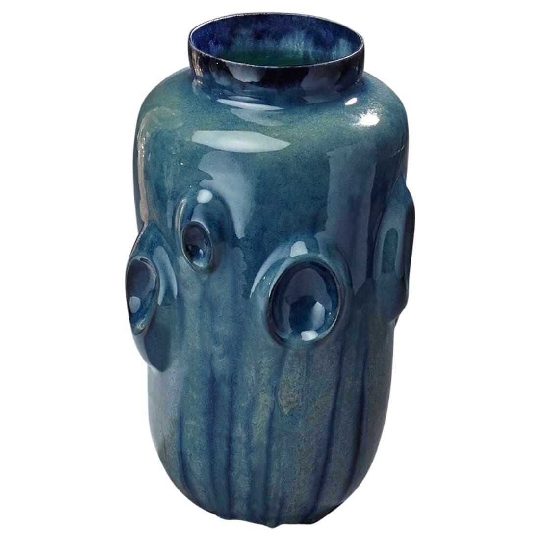 Ceramic Vase by Violante Lodolo D'Oria Glazed Stoneware Contemporary For Sale
