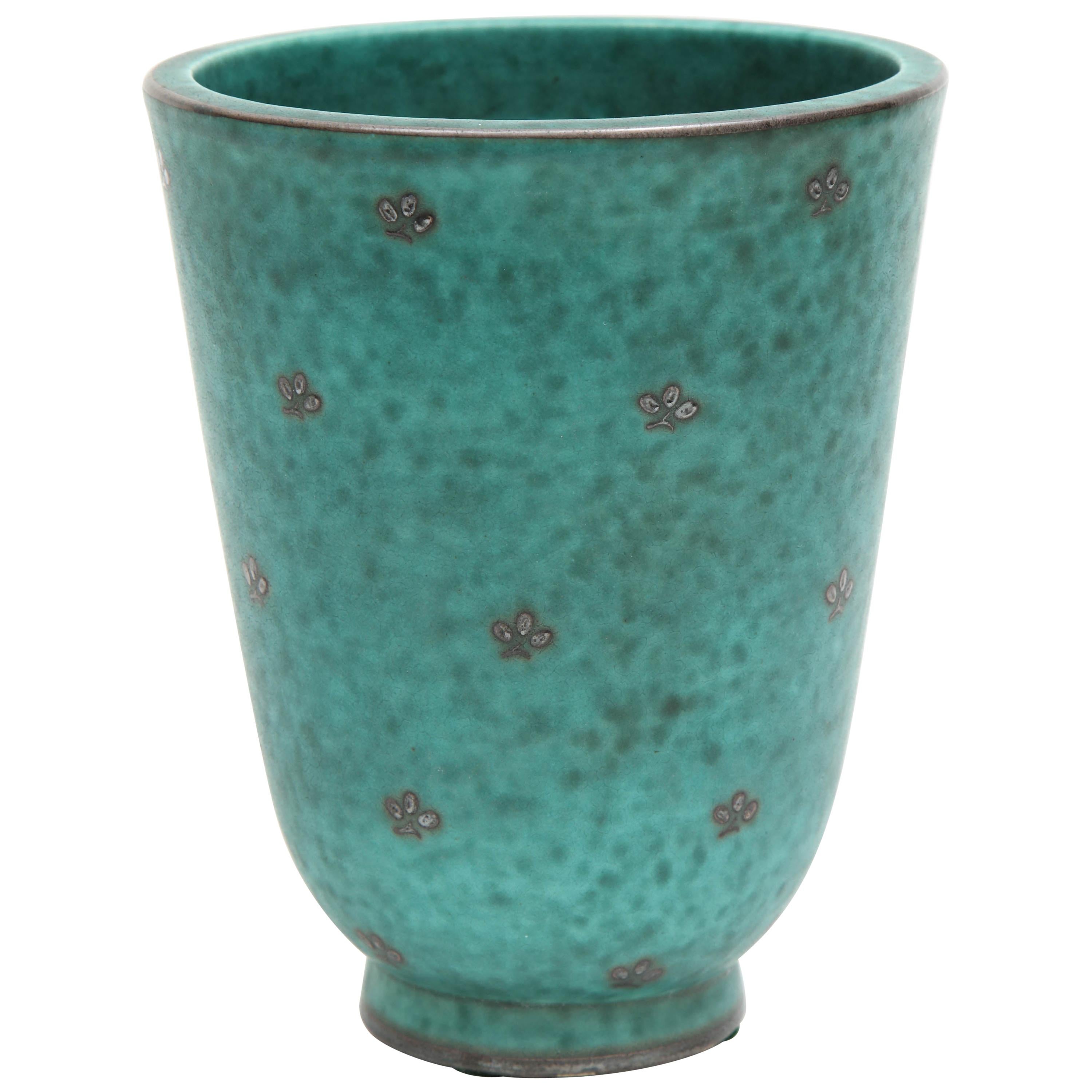 Ceramic Vase by William Kage, Sweden, circa 1930