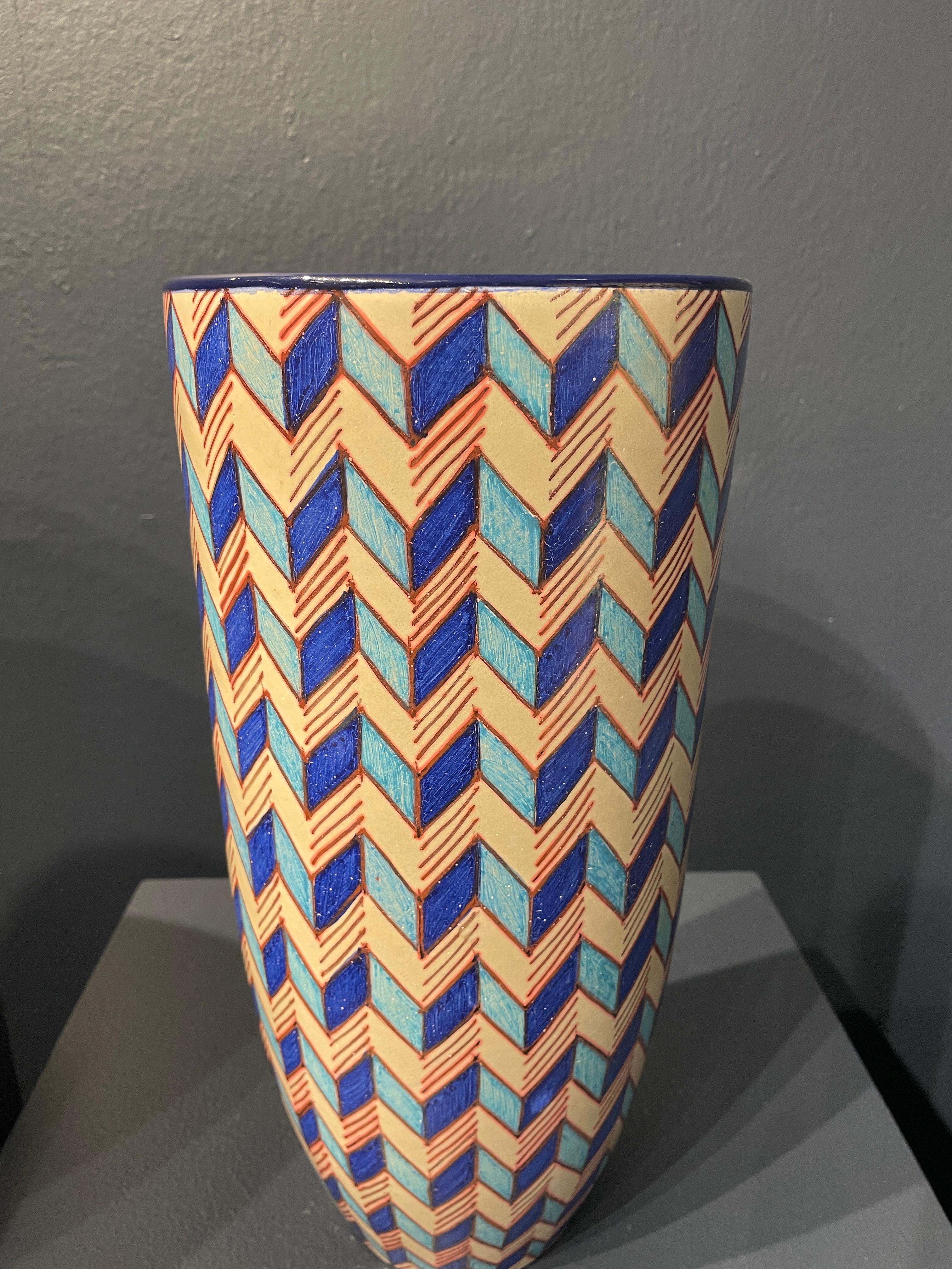 Vase en céramique byzantin peint à la main, majolique Italie, contemporain, XXIe siècle Neuf - En vente à London, GB