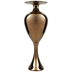 Keramikvase „CAMILLE-L“ aus Bronze, handgefertigt von Gabriella B. Hergestellt in Italien