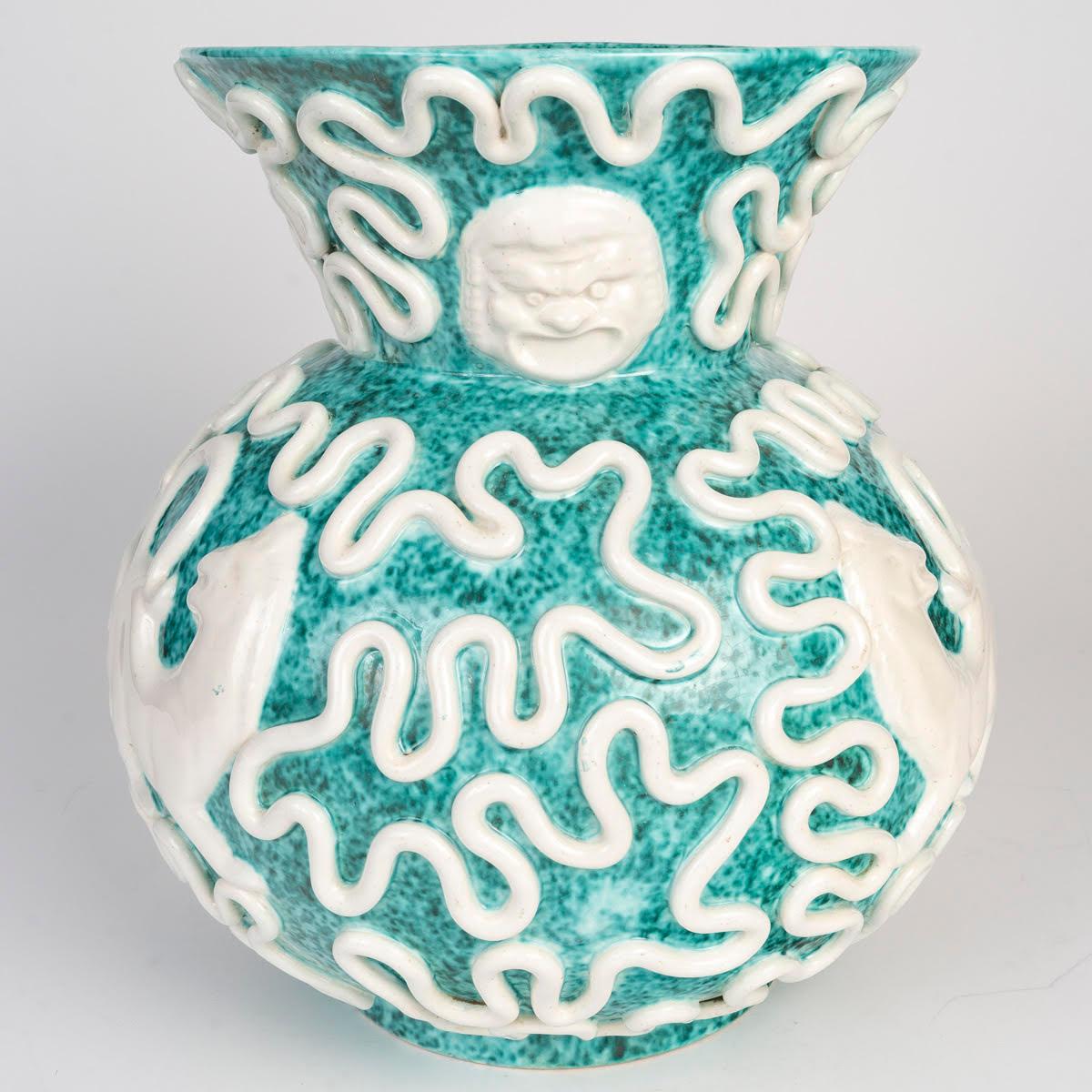 Francese Vaso in ceramica, 1950-1960 circa. in vendita