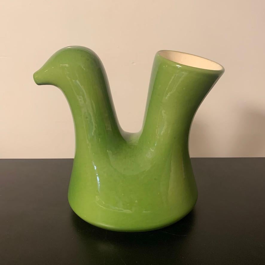 Enameled Ceramic Vase 