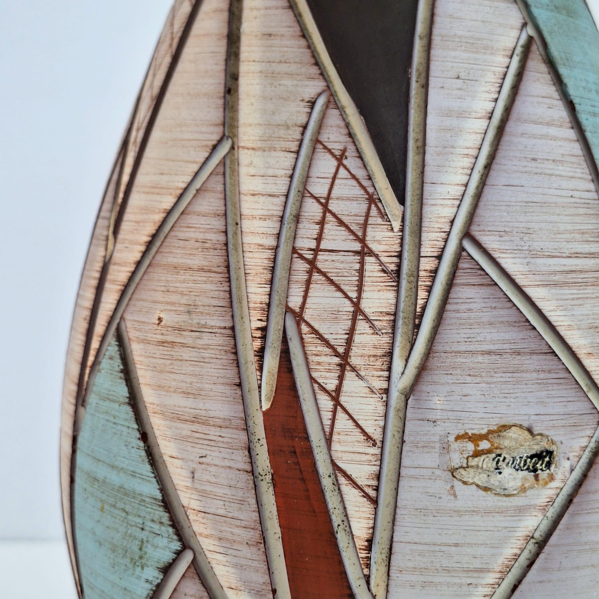 Ceramic vase, conical, by Franz Schwaderlapp for Sewa, West-Germany For Sale 2