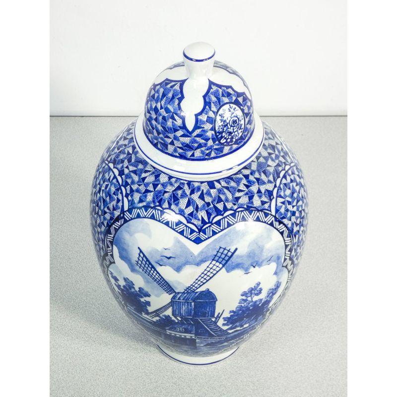 Dutch Ceramic Vase, Delft FG Manufacture, Holland