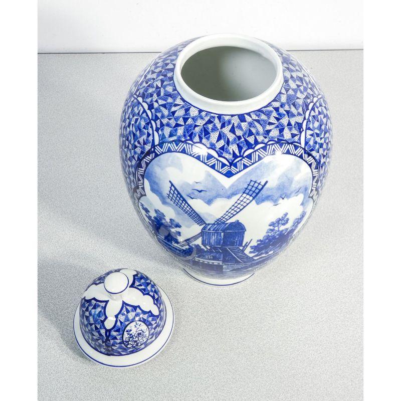 Glazed Ceramic Vase, Delft FG Manufacture, Holland