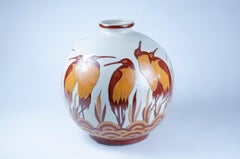 Vaso in ceramica disegnato da Keralouve Realizzato da Charles Catteau