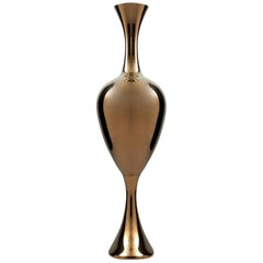 Ceramic Vase "EVE-L" Handcrafted in Bronze by Gabriella B. Made in Italy
