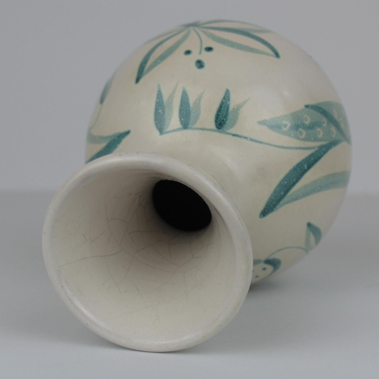 Ceramic Vase Flower Meadow by Anna-Lisa Thomson, Upsala Ekeby, 1940s, Sweden For Sale 3