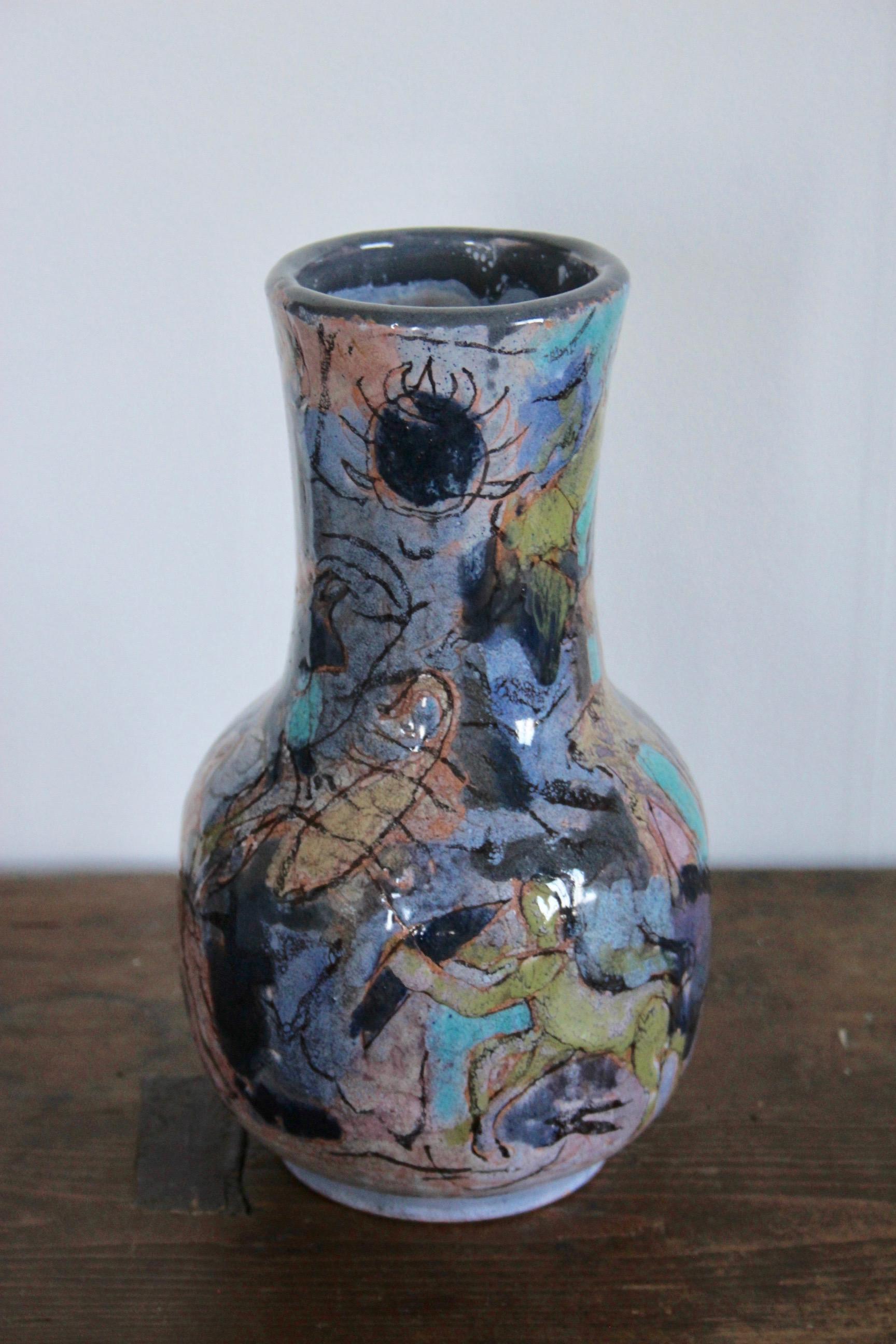 Ceramic vase.