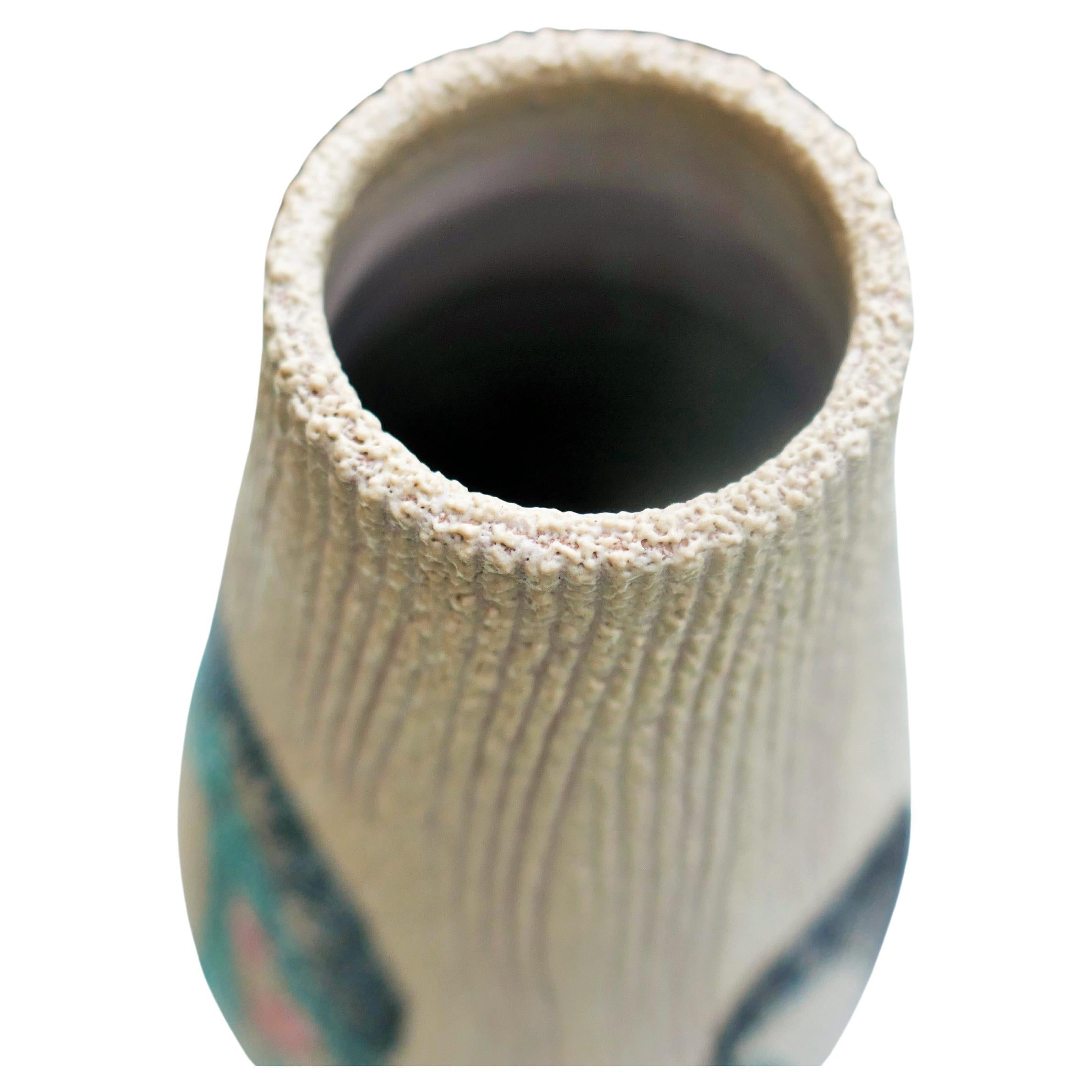 Hand-Crafted Ceramic vase For Sale