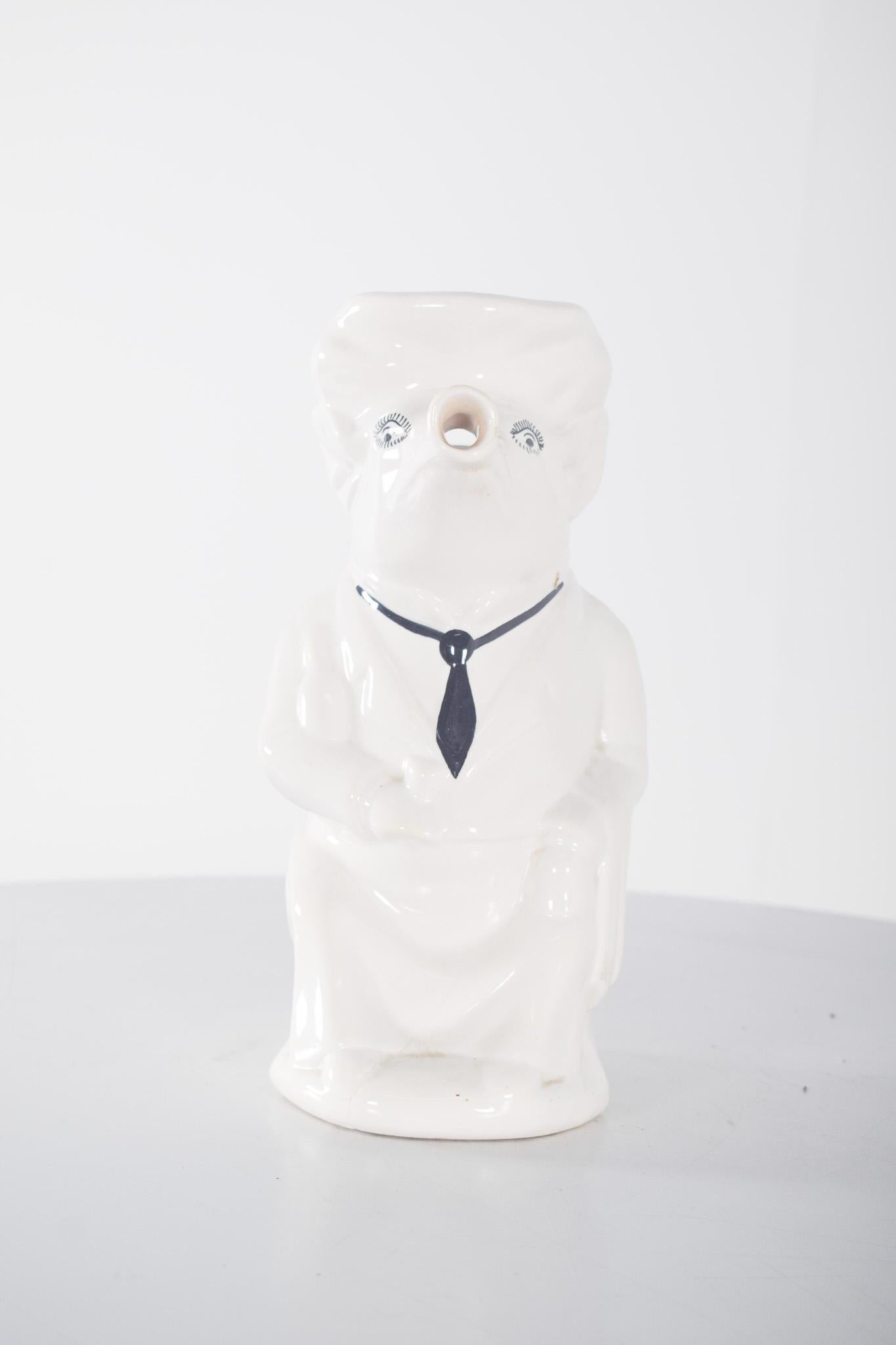 Mid-Century Modern Ceramic Vase from Águeda, Portugal For Sale