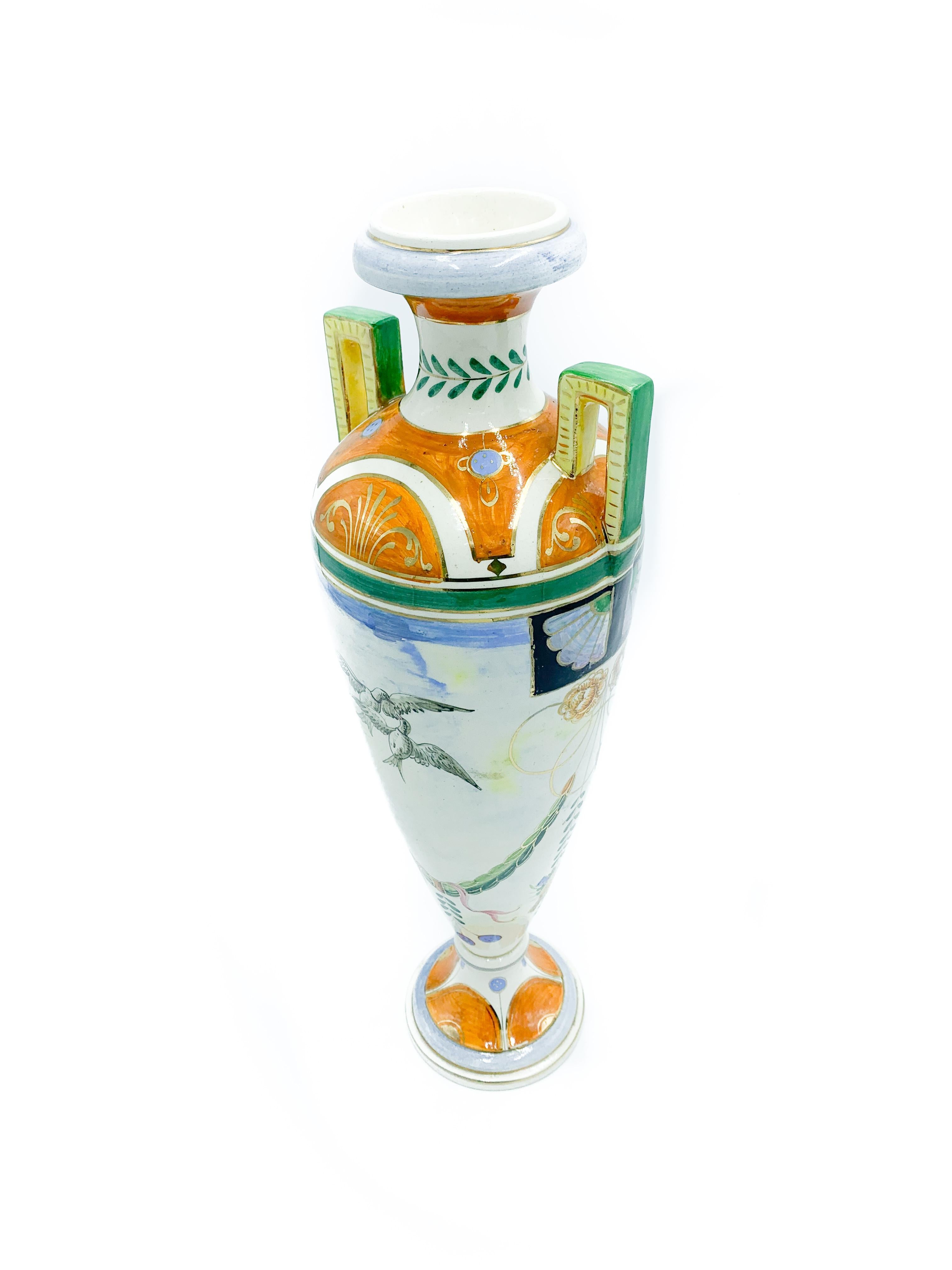 Art Déco Vaso in ceramica di Colonnata Toscana degli anni '30 in vendita