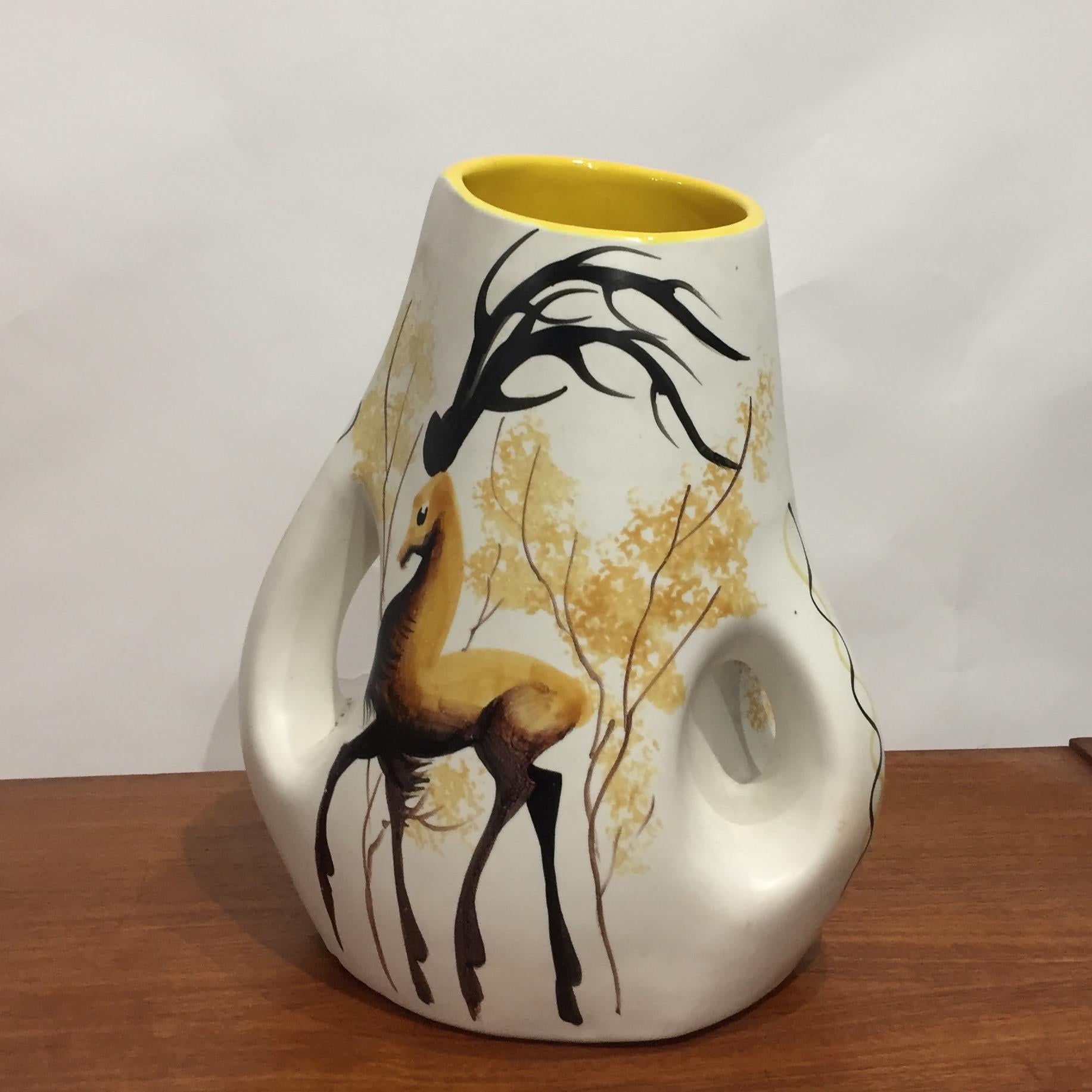 Mid-Century Modern Ceramic vase from Vallauris, France, 1960 For Sale