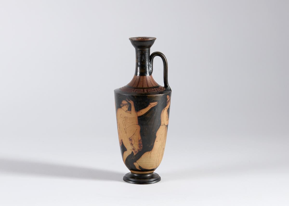 Keramikvase, Vase aus glasiertem Steinzeug, Ciboure Töpferei, Frankreich, um 1925 im Zustand „Gut“ im Angebot in New York, NY