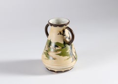 Ceramic Vase, Glazed Stoneware Vase, Ciboure Pottery, France, circa 1950