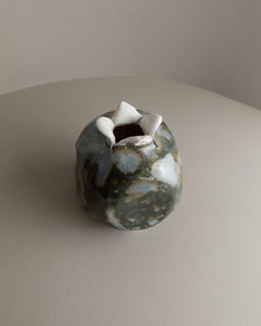 Ceramic Vase Handcraft in Italy Studio Ceramic, 70s