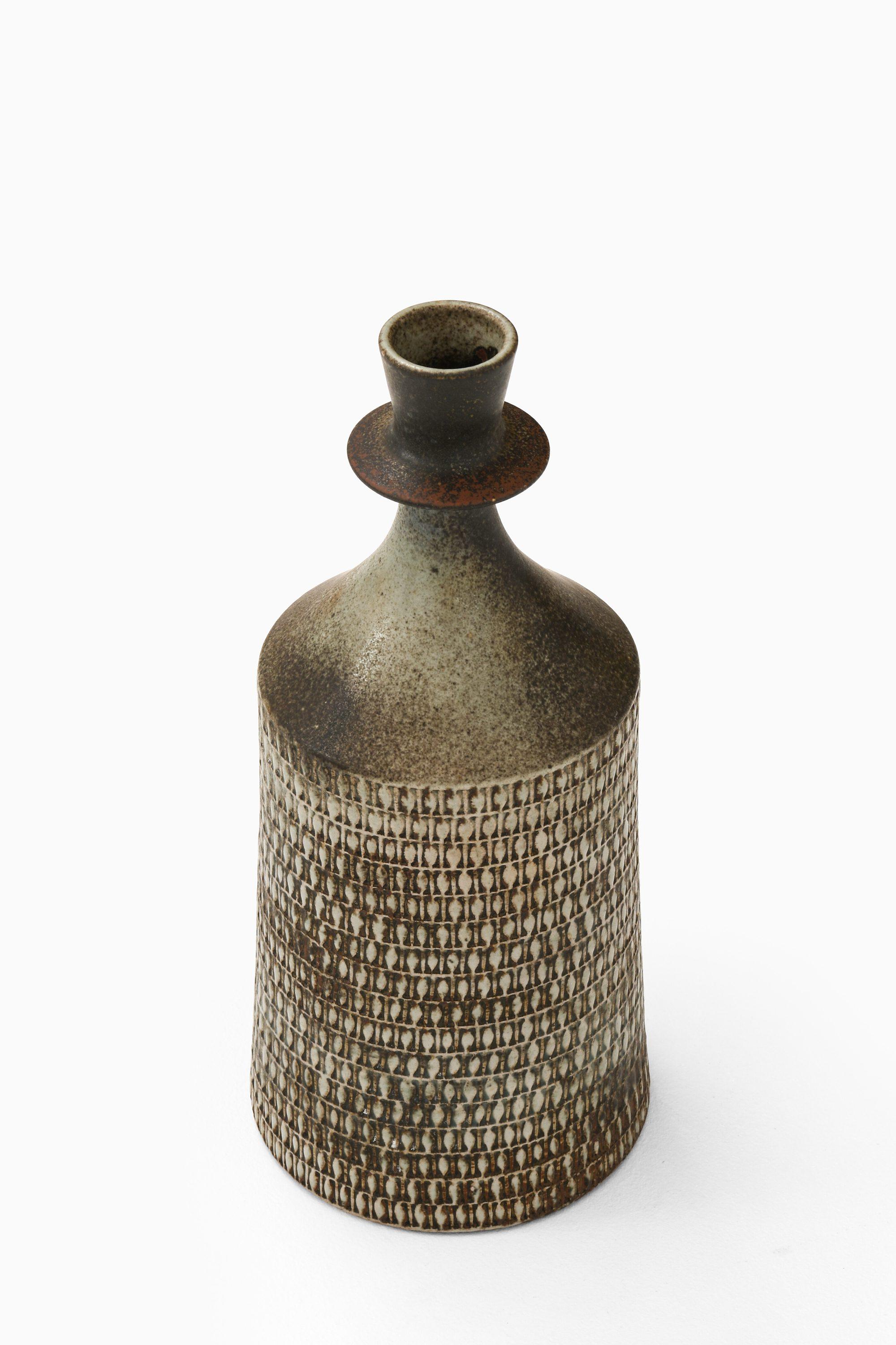 Mid-Century moderno Vaso in ceramica in gres smaltato di Stig Lindberg, anni '50 in vendita