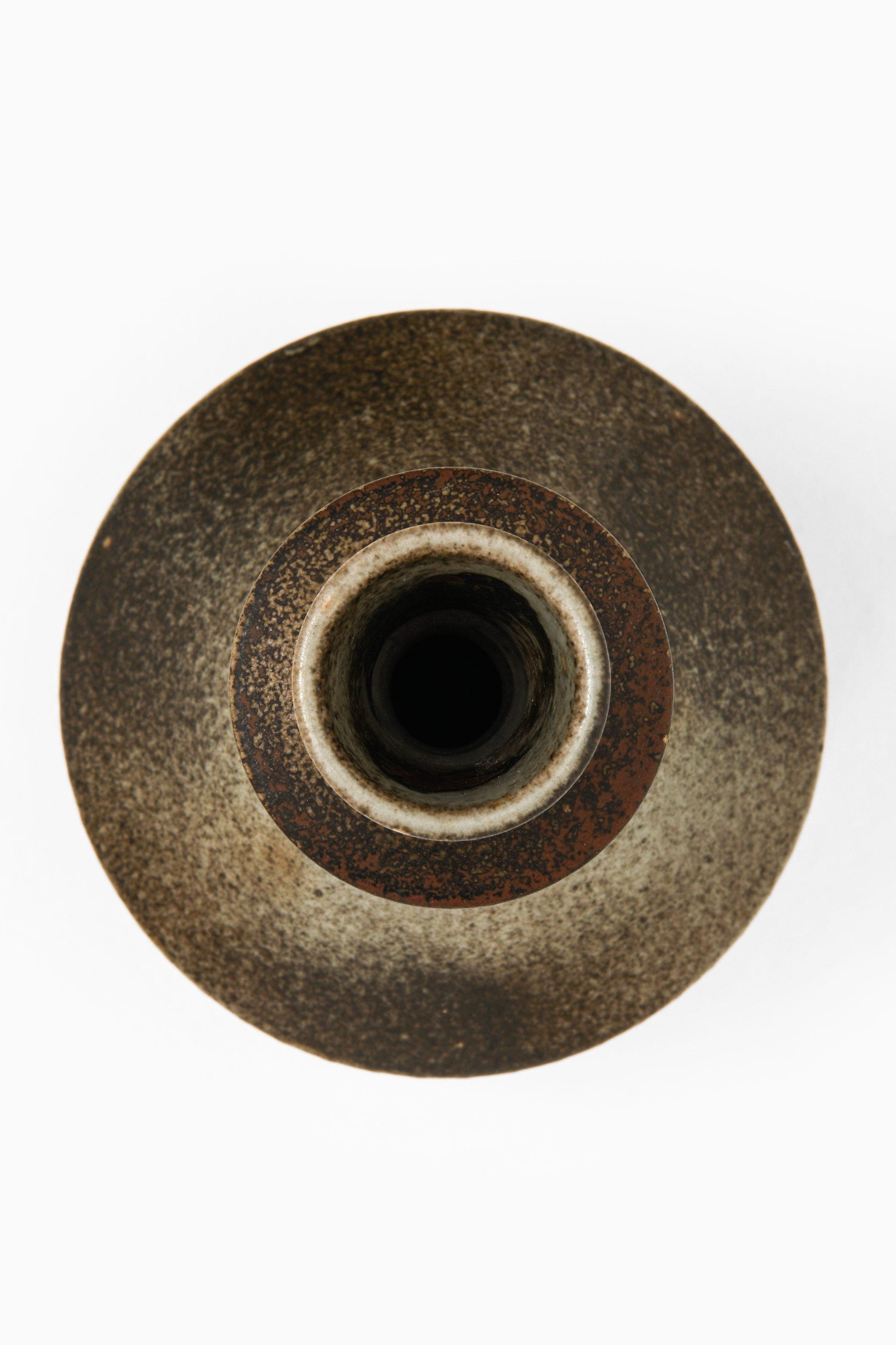 Smaltato Vaso in ceramica in gres smaltato di Stig Lindberg, anni '50 in vendita