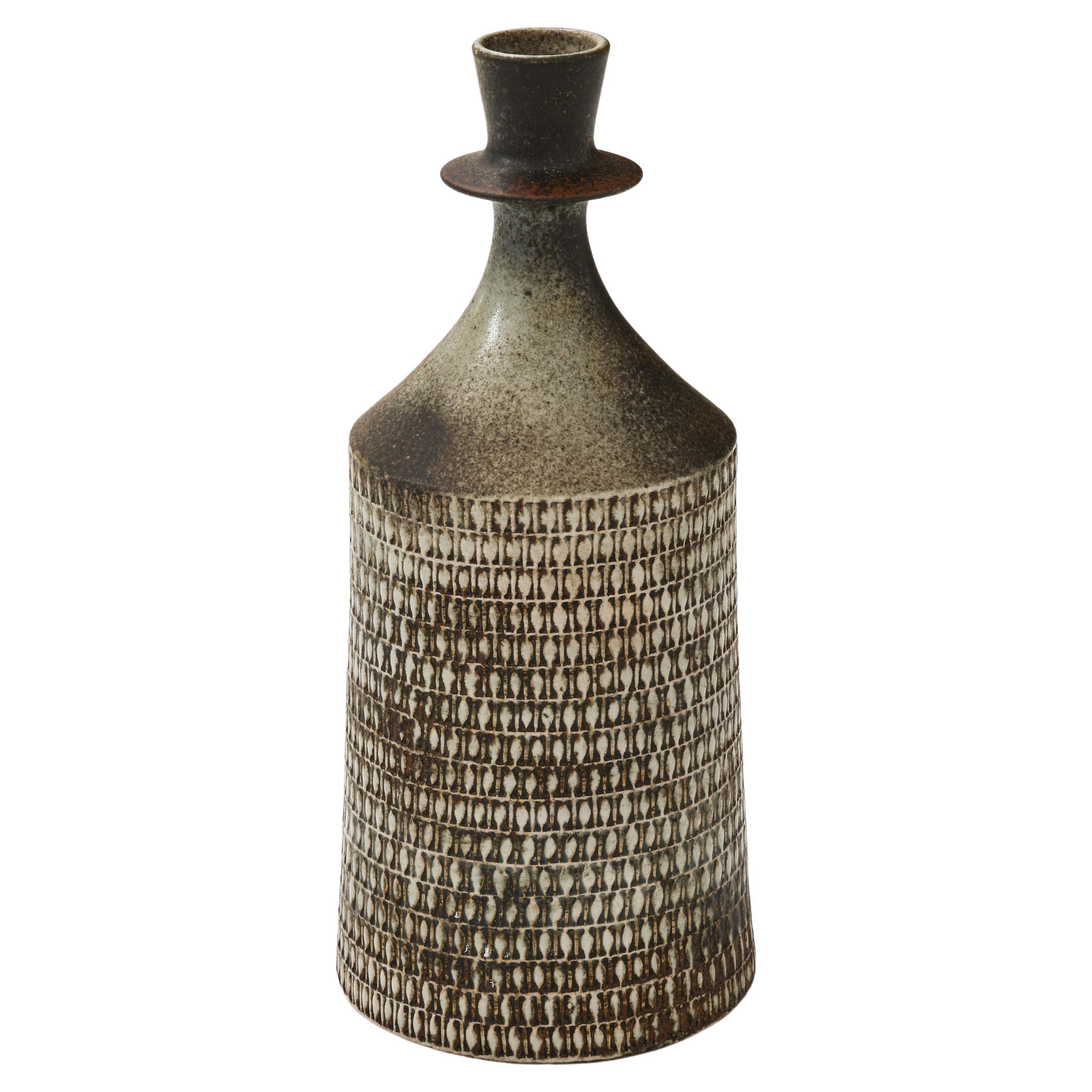 Vaso in ceramica in gres smaltato di Stig Lindberg, anni '50 in vendita