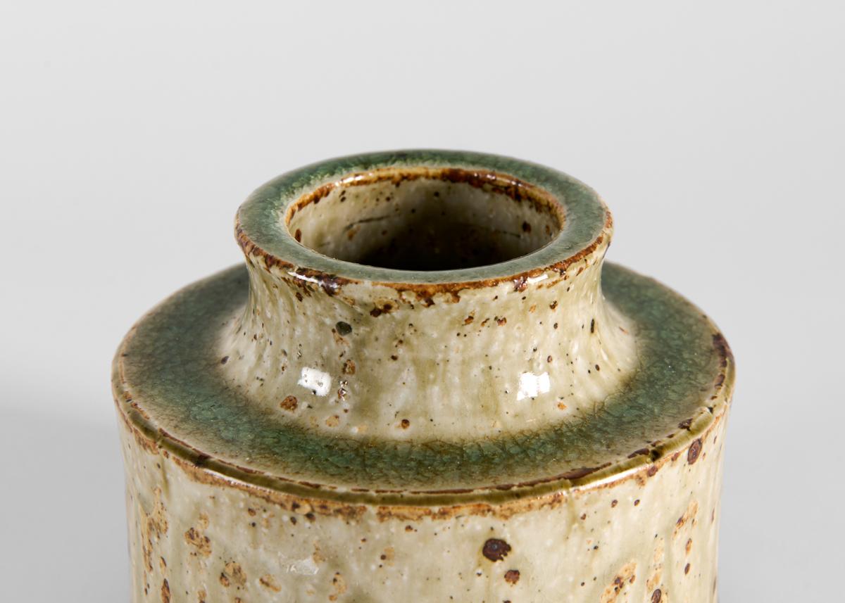 Mid-Century moderno Vaso in ceramica con smalto grigio, Marianne Westman per Rorstrand, Svezia, anni '60 in vendita