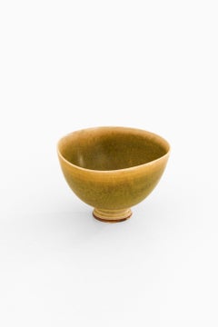 Ceramic Vase in Hare Fur Glaze by Berndt Friberg, 1953