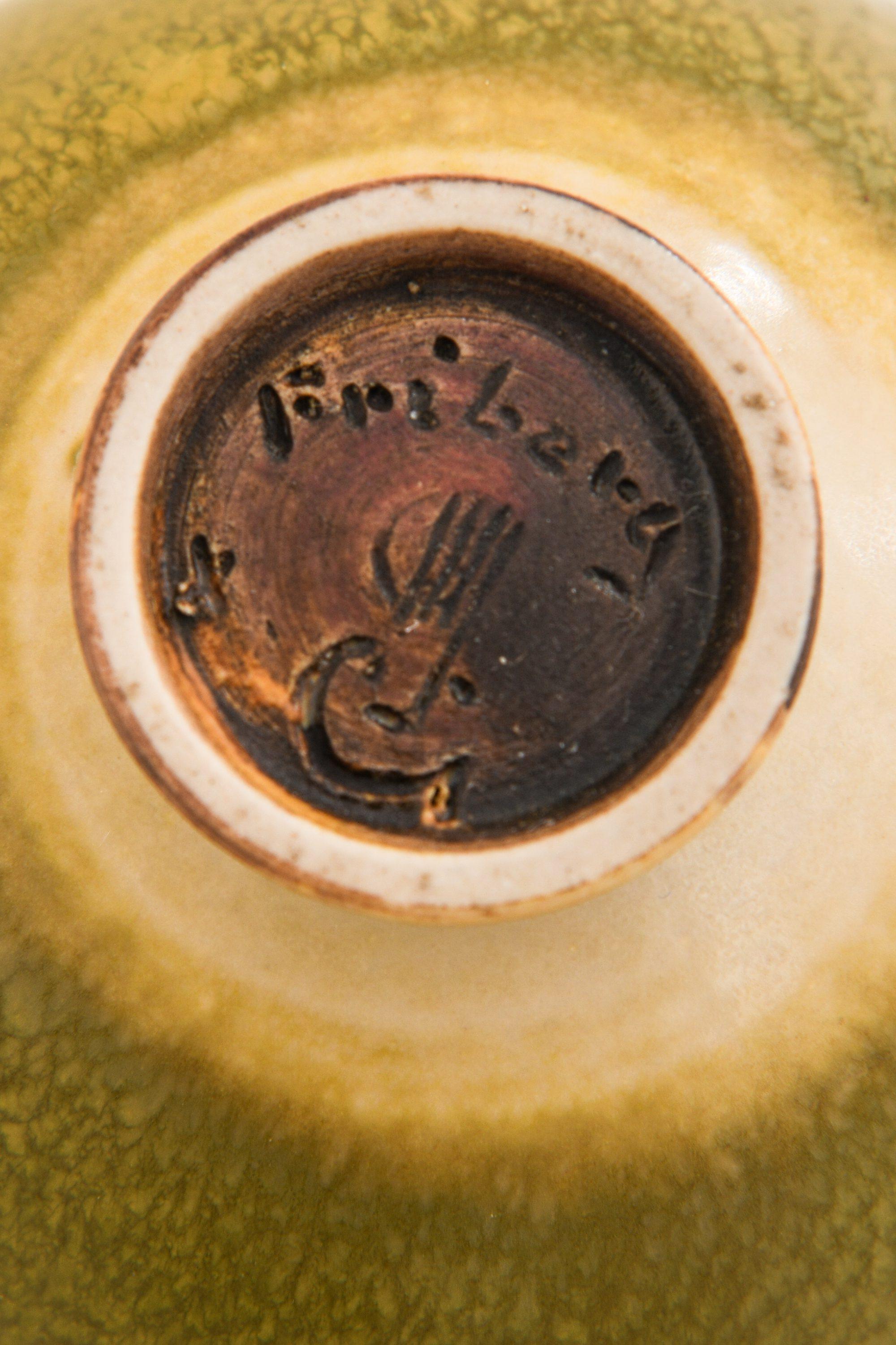 Smaltato Vaso in ceramica con smalto a pelo di lepre di Berndt Friberg, 1953 in vendita