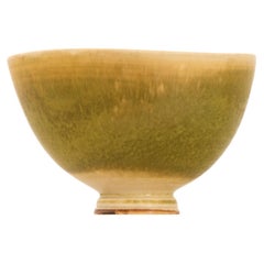 Vaso in ceramica con smalto a pelo di lepre di Berndt Friberg, 1953