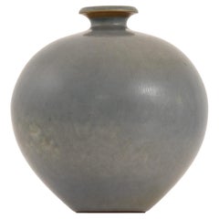 Keramikvase mit Harenpelzglasur von Berndt Friberg, Gustavsberg, 1960