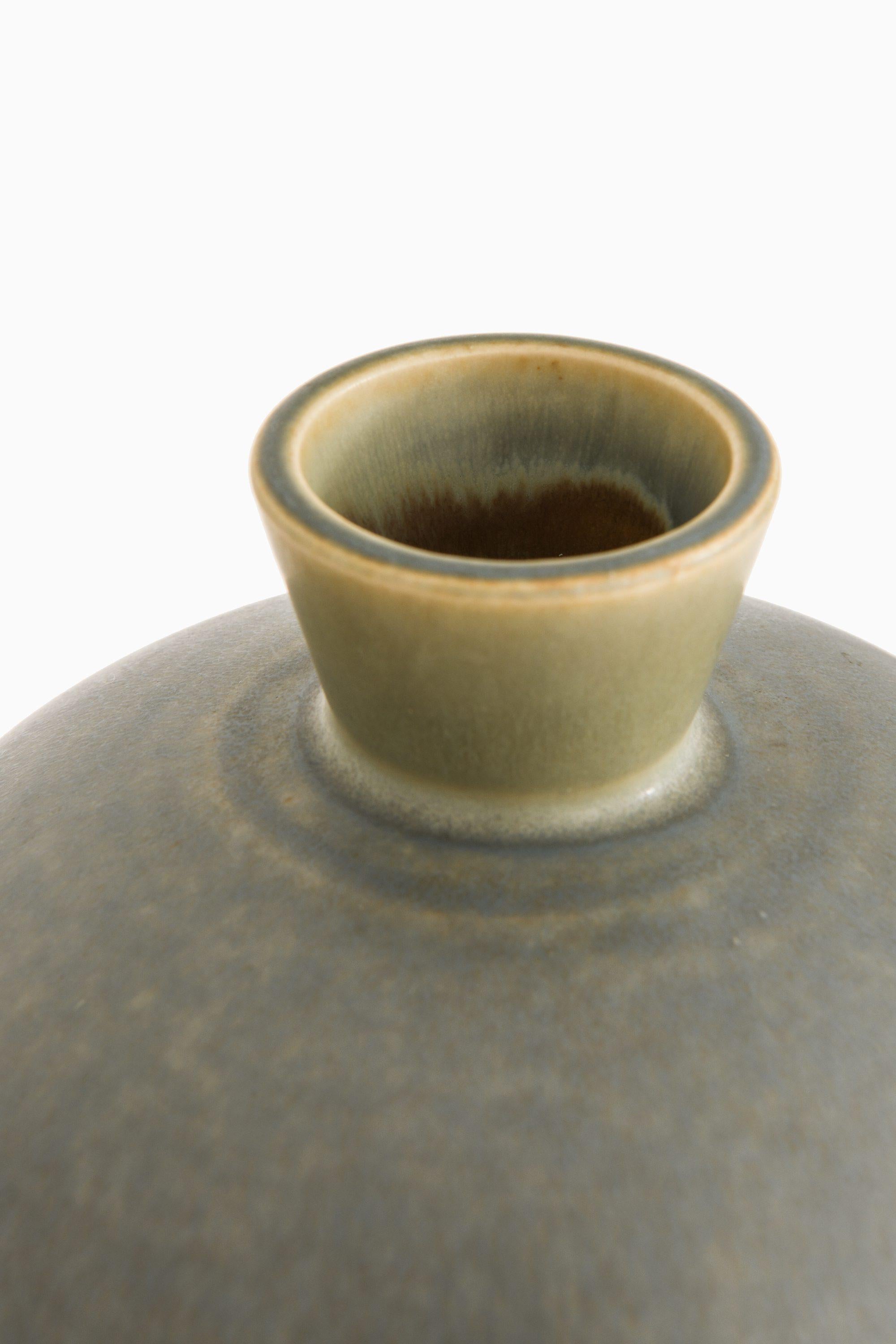 Smaltato Vaso in ceramica con smalto di pelliccia di lepre di Berndt Friberg in vendita