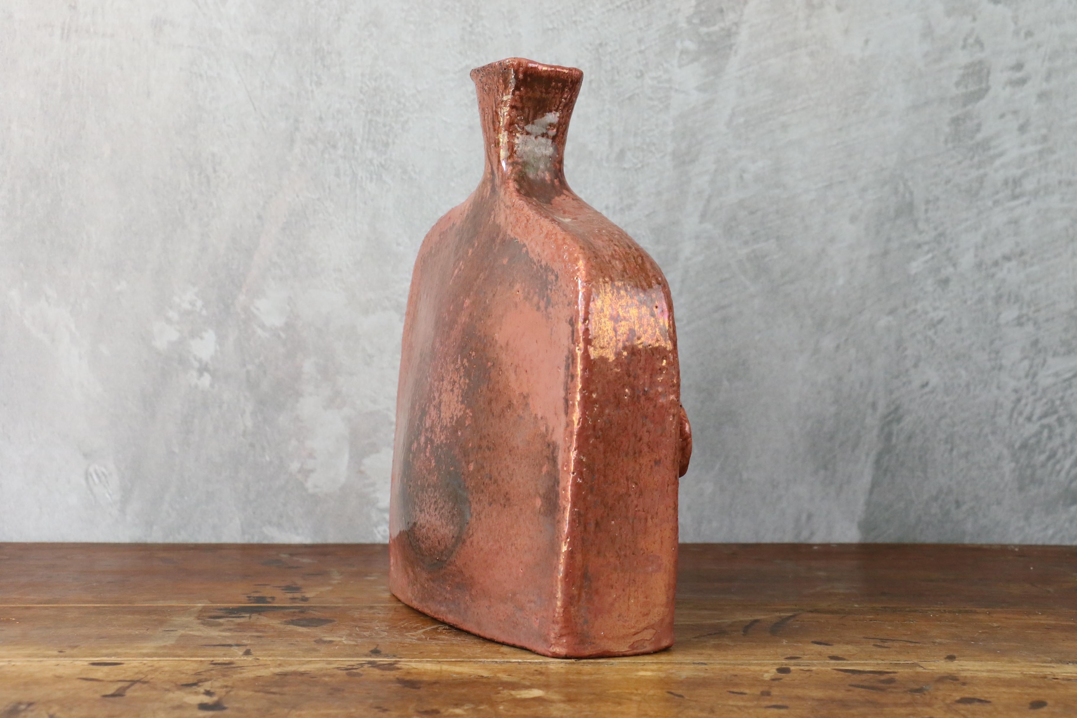 Skulpturale Vase aus Keramik von Robert Chiazzo - Era Ruelland Ramié im Zustand „Gut“ im Angebot in Camblanes et Meynac, FR