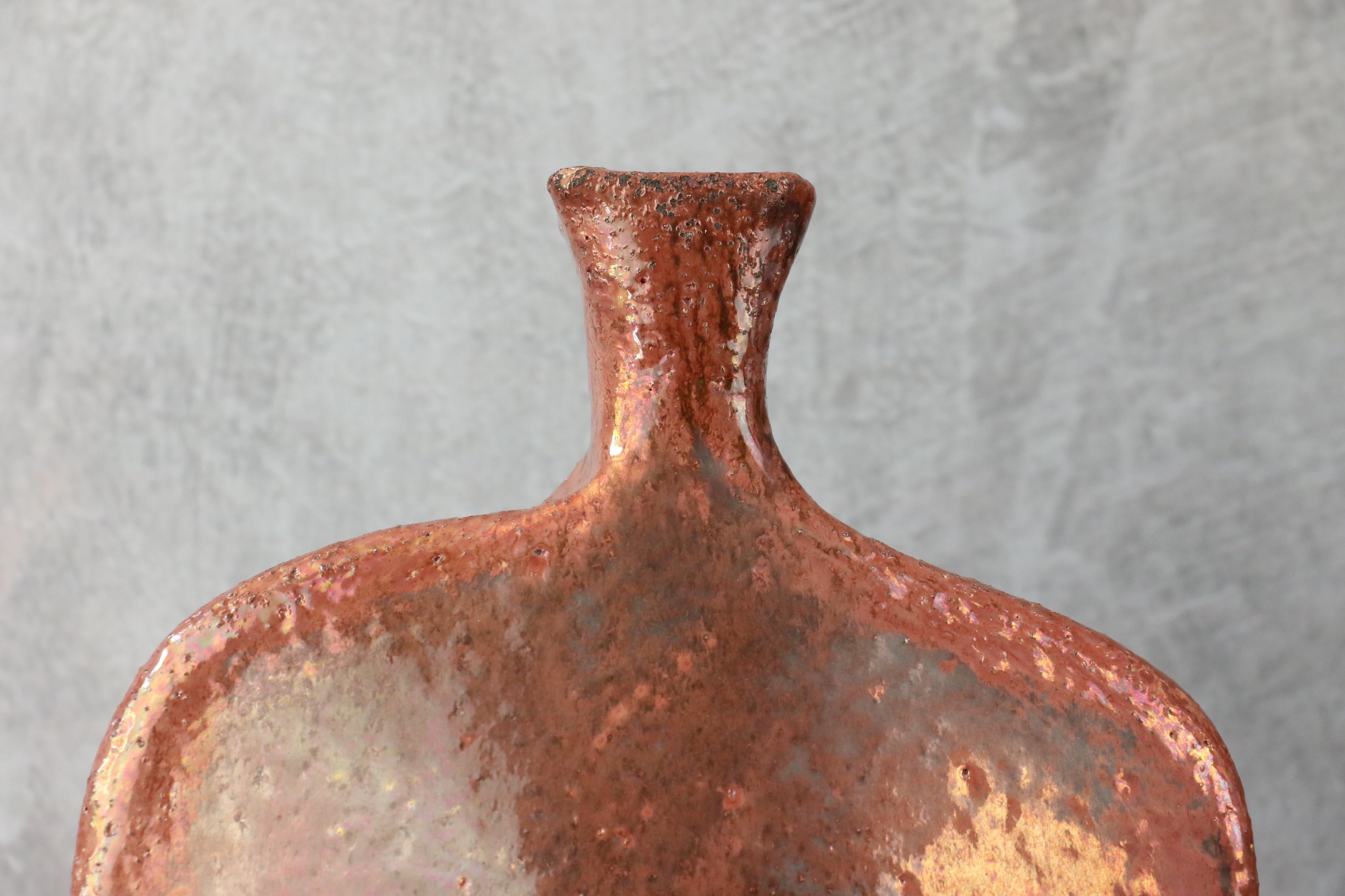 Skulpturale Vase aus Keramik von Robert Chiazzo - Era Ruelland Ramié im Angebot 1