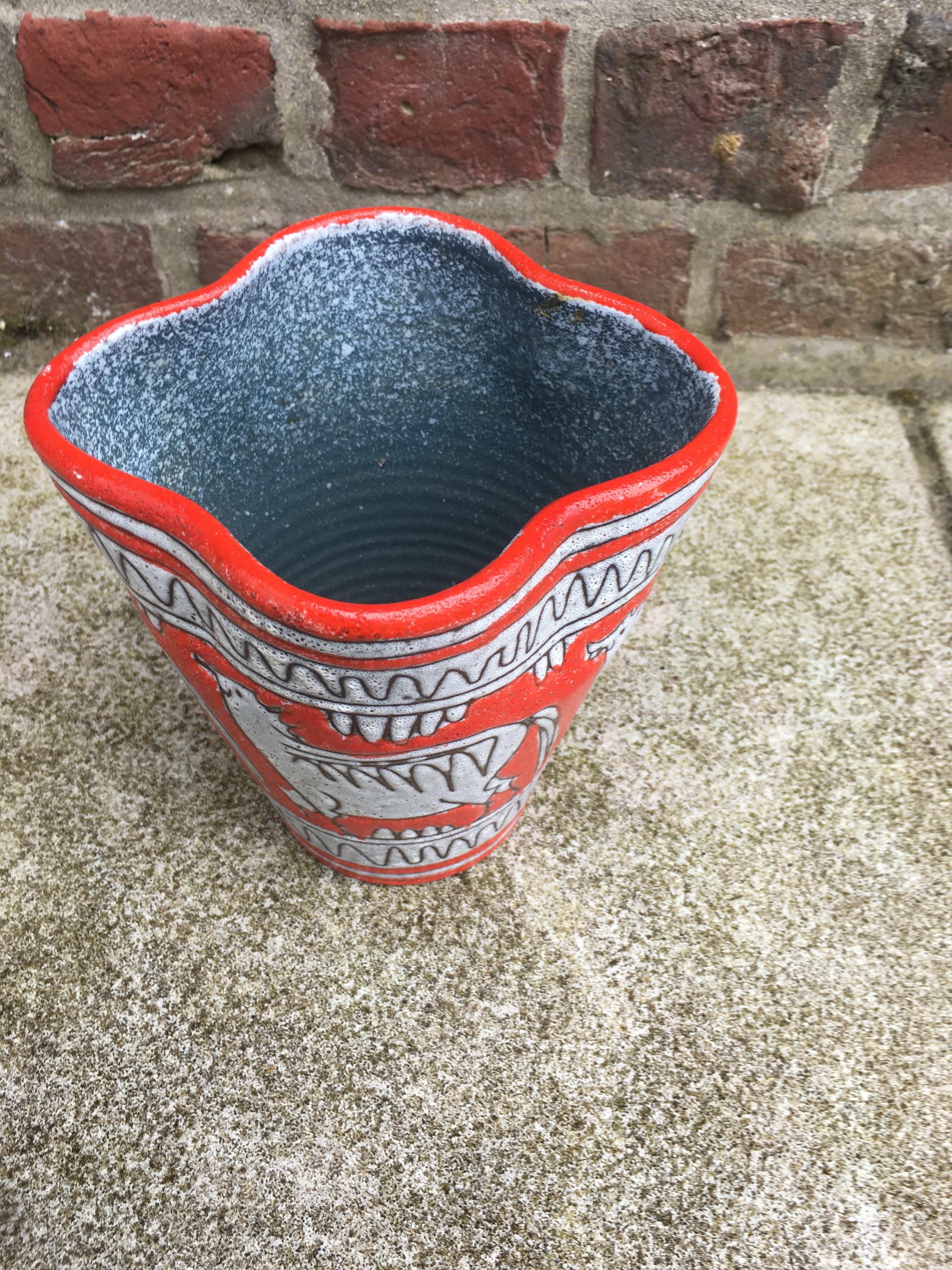 Ceramica Vaso in ceramica, Italia, 1950-1960 circa in vendita