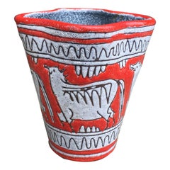 Vase en céramique, Italie, datant d'environ 1950-1960