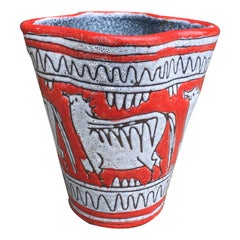 Keramikvase, Italien, ca. 1950-1960