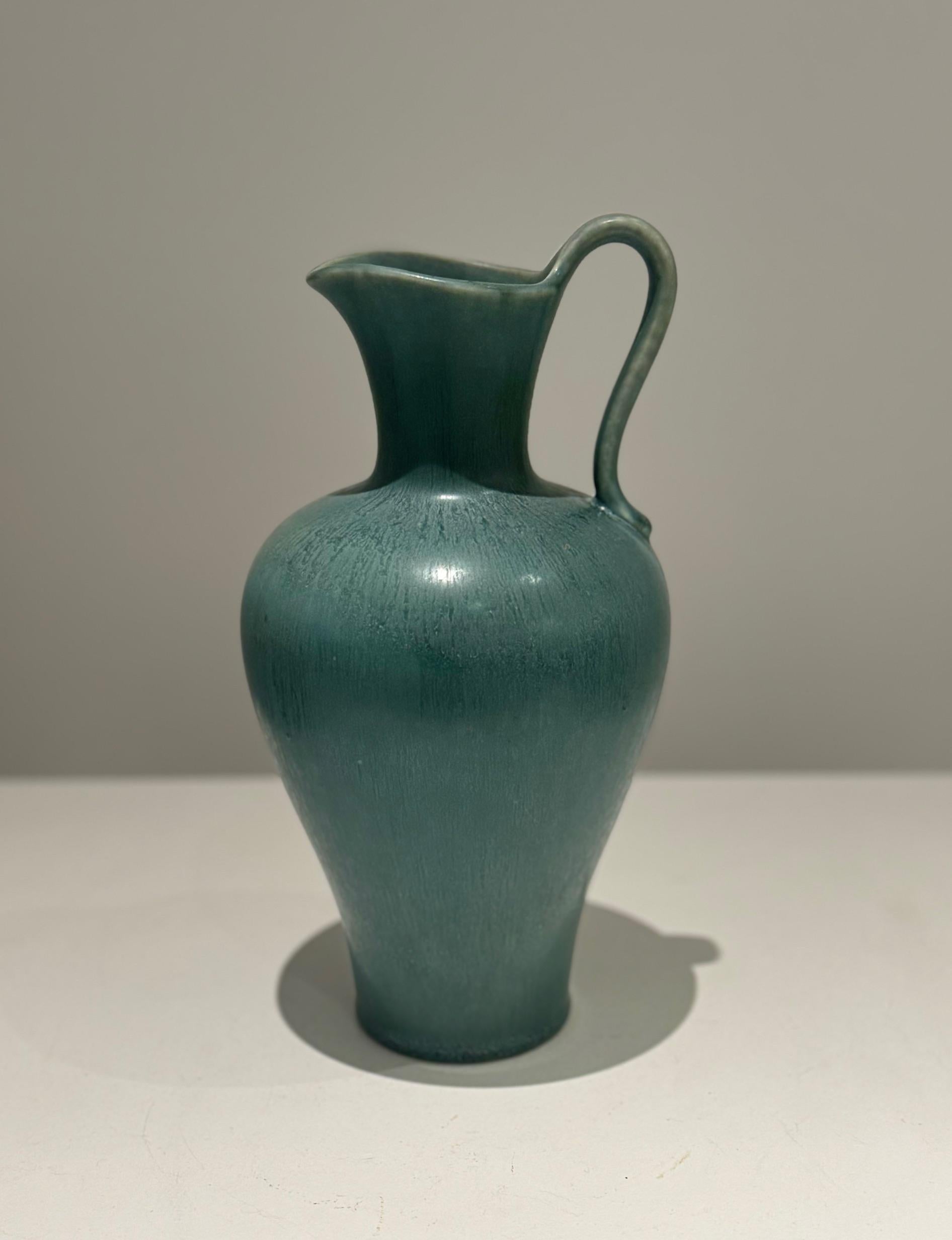 Mid-20th Century Ceramic Vase Jug by Gunnar Nylund, Rörstrand, Sweden, 1950s For Sale