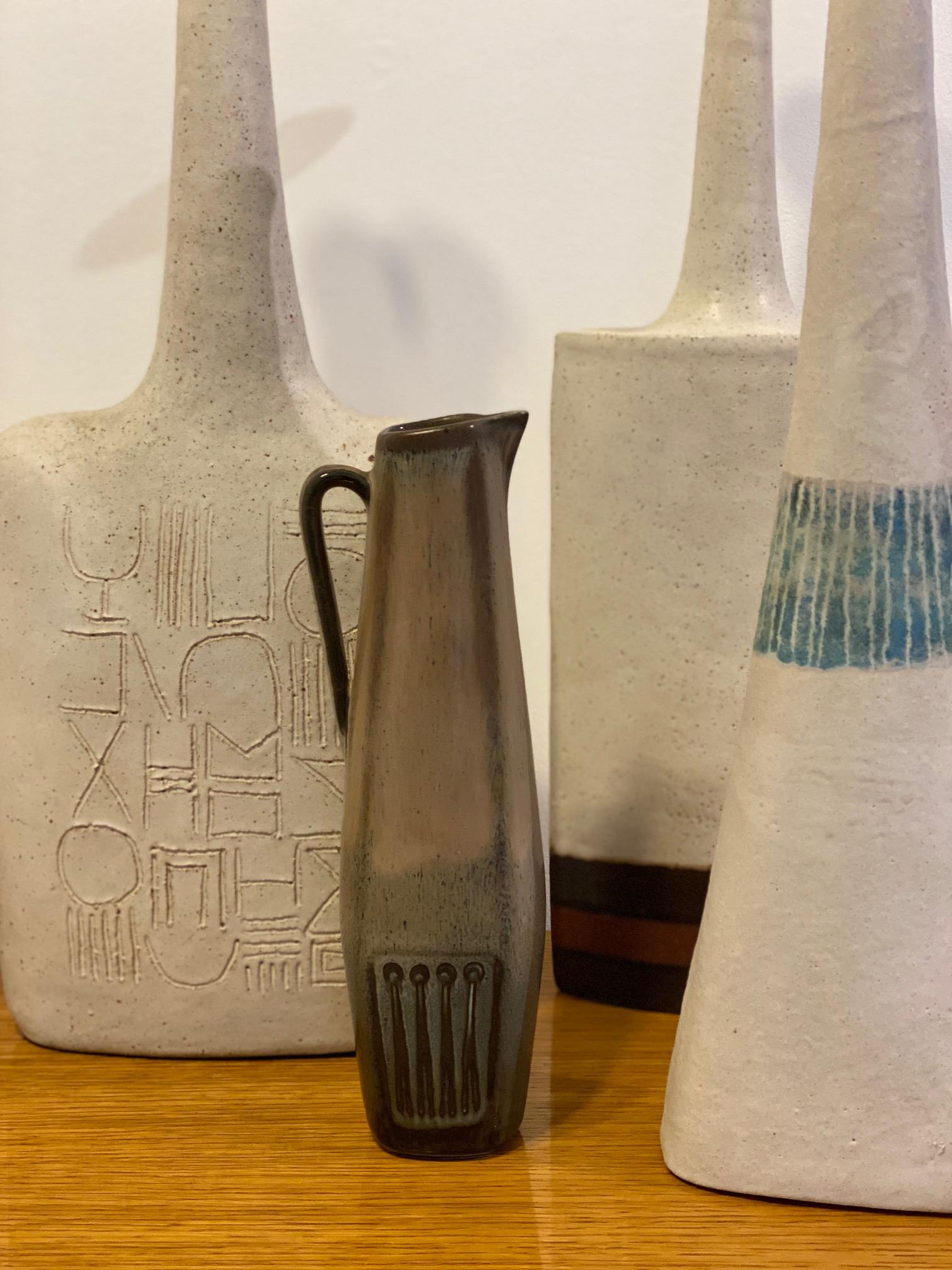 Ceramic Vase Jug by Gunnar Nylund, Rörstrand, Sweden, 1950s For Sale 1