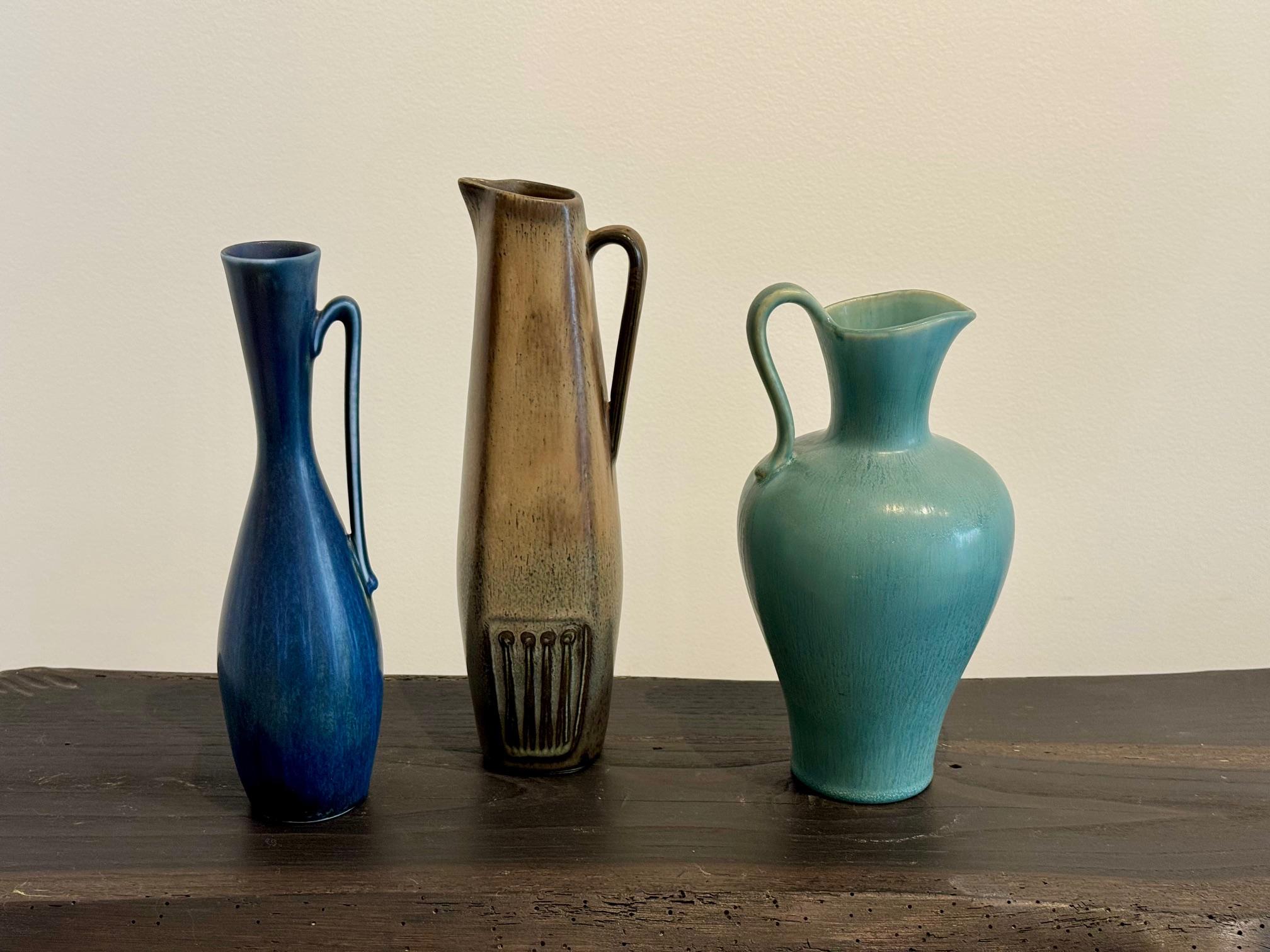 Ceramic Vase Jug by Gunnar Nylund, Rörstrand, Sweden, 1950s For Sale 4