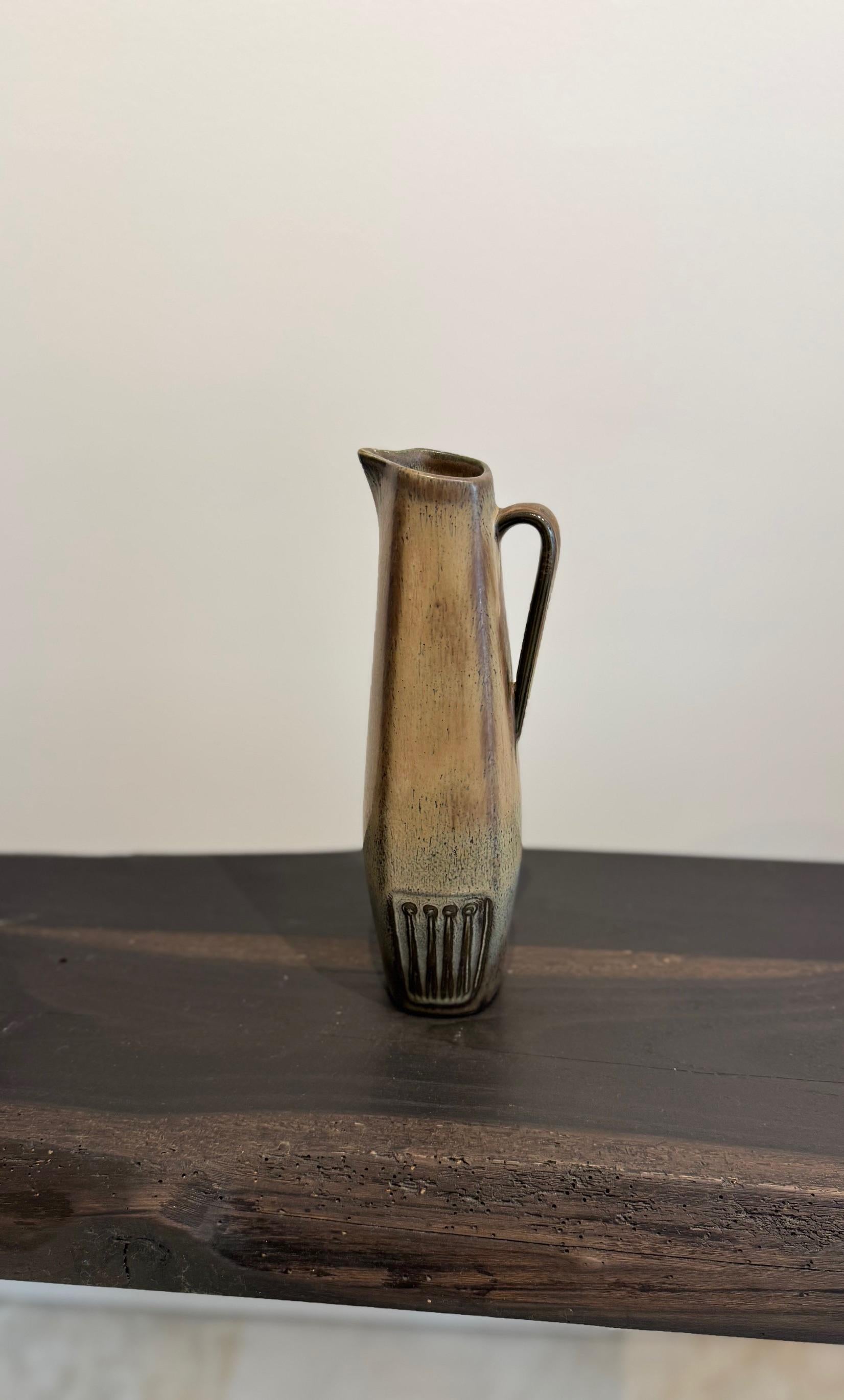 Ceramic Vase Jug by Gunnar Nylund, Rörstrand, Sweden, 1950s For Sale 3