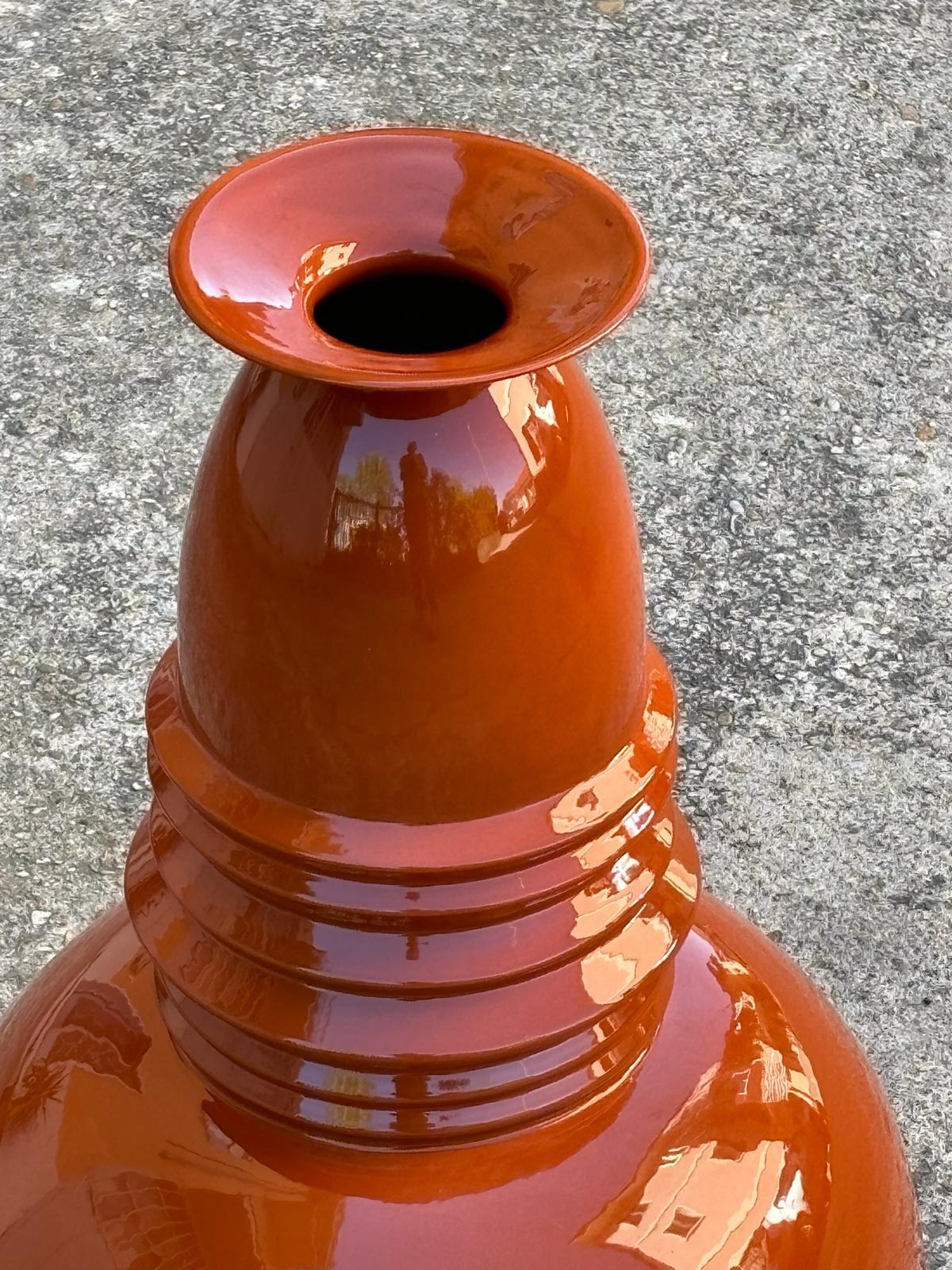 Keramikvase Katmandu, Modell von Sergio Asti für Superego Edition (Emailliert) im Angebot