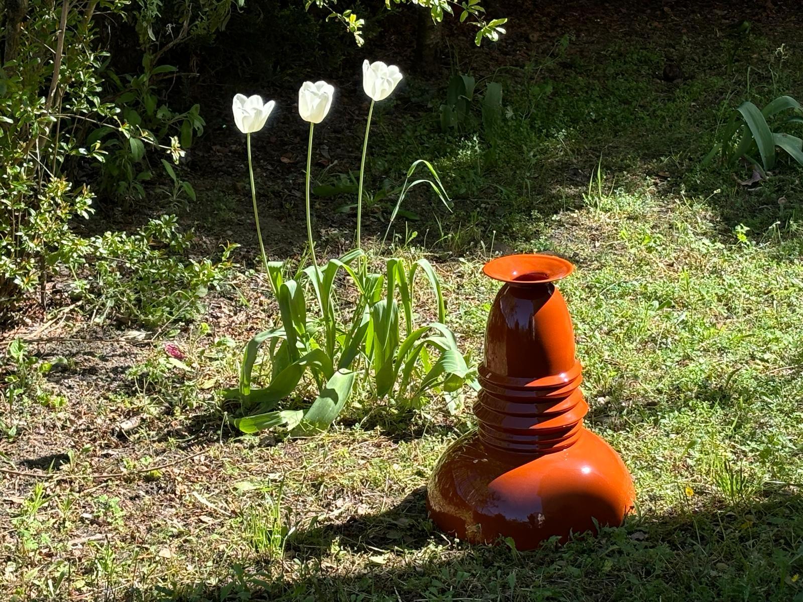 Keramikvase Katmandu, Modell von Sergio Asti für Superego Edition im Angebot 1