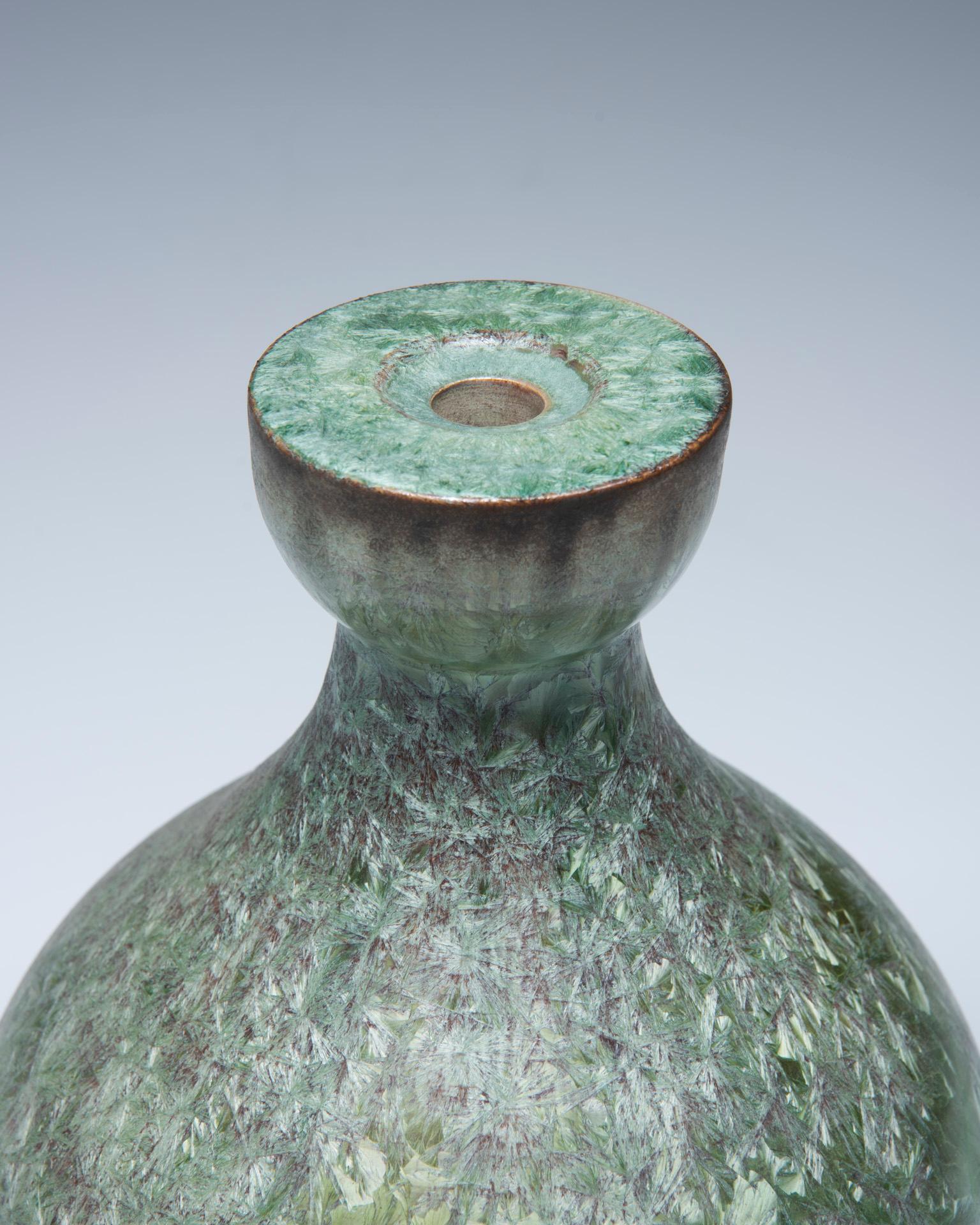Vaso e base per lampada in ceramica con nuclei - Marius Bessone in vendita 2