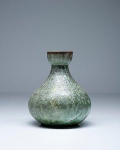 Ceramic vase/ lamp base with nucleations - Marius Bessone